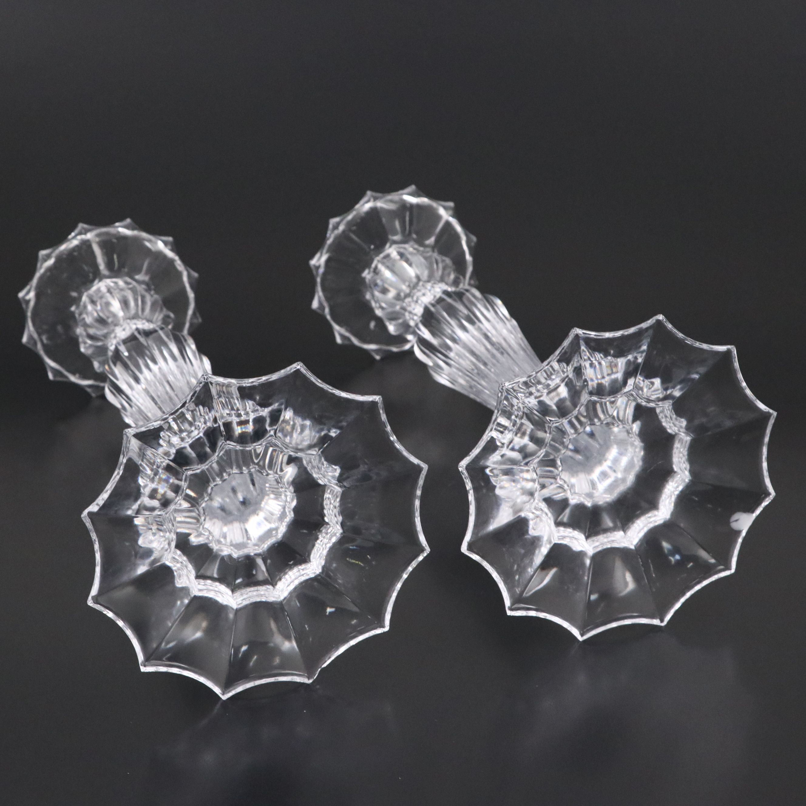 Pair of Mikasa "Audra" Crystal Candlesticks