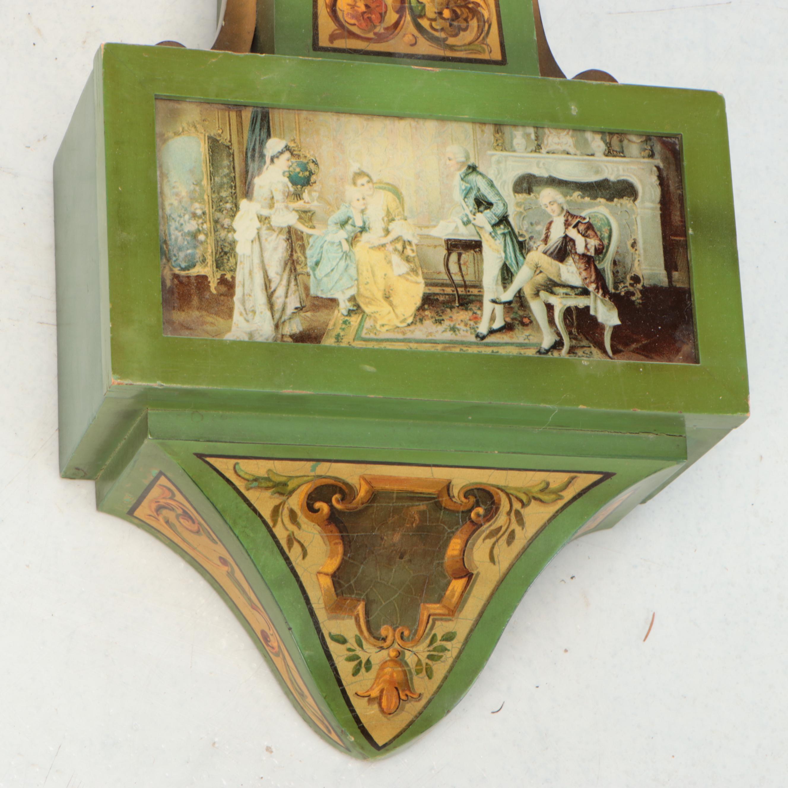 Gilbert Wooden Banjo Wall Clock, Early 20th C.