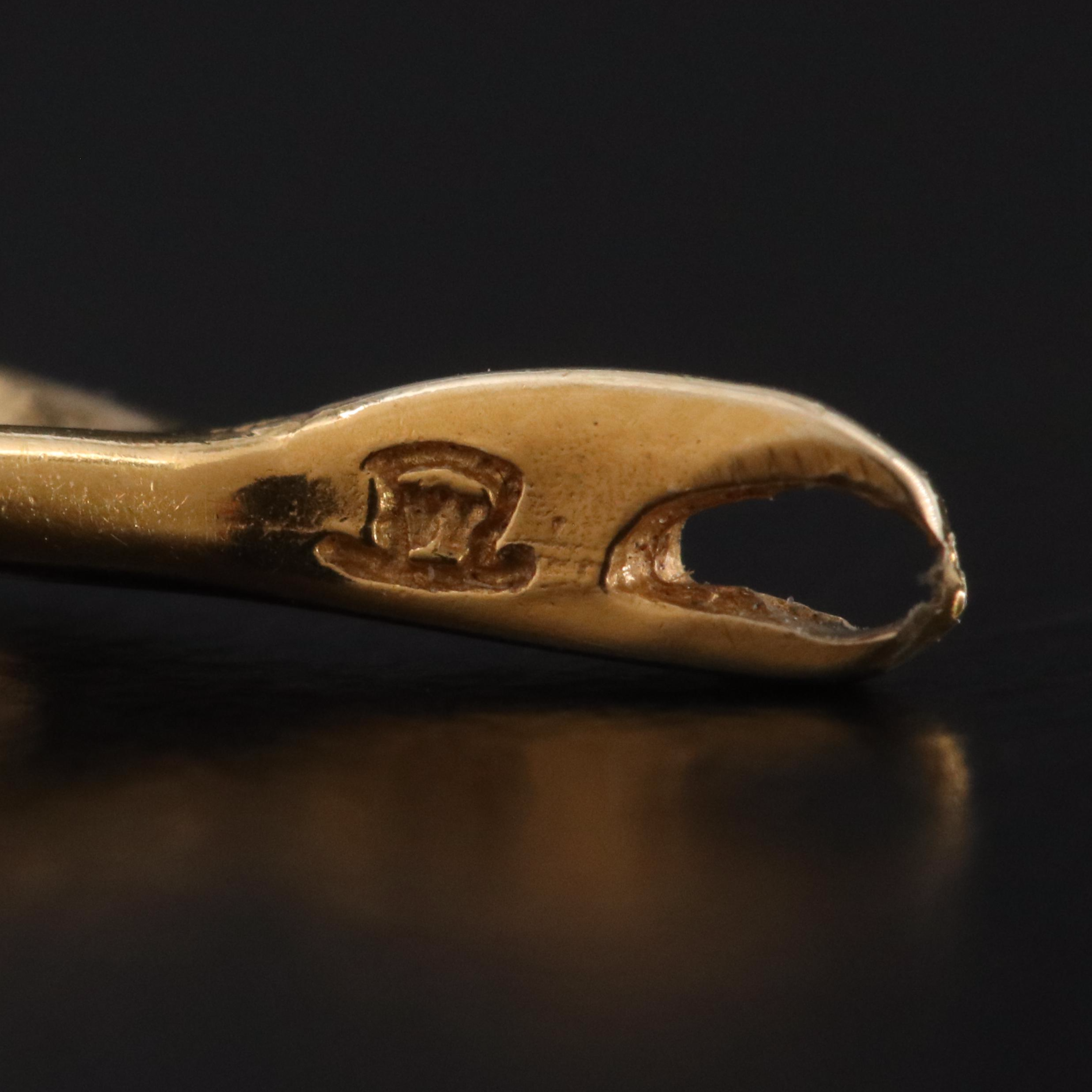 14K Pearl Wishbone Pendant