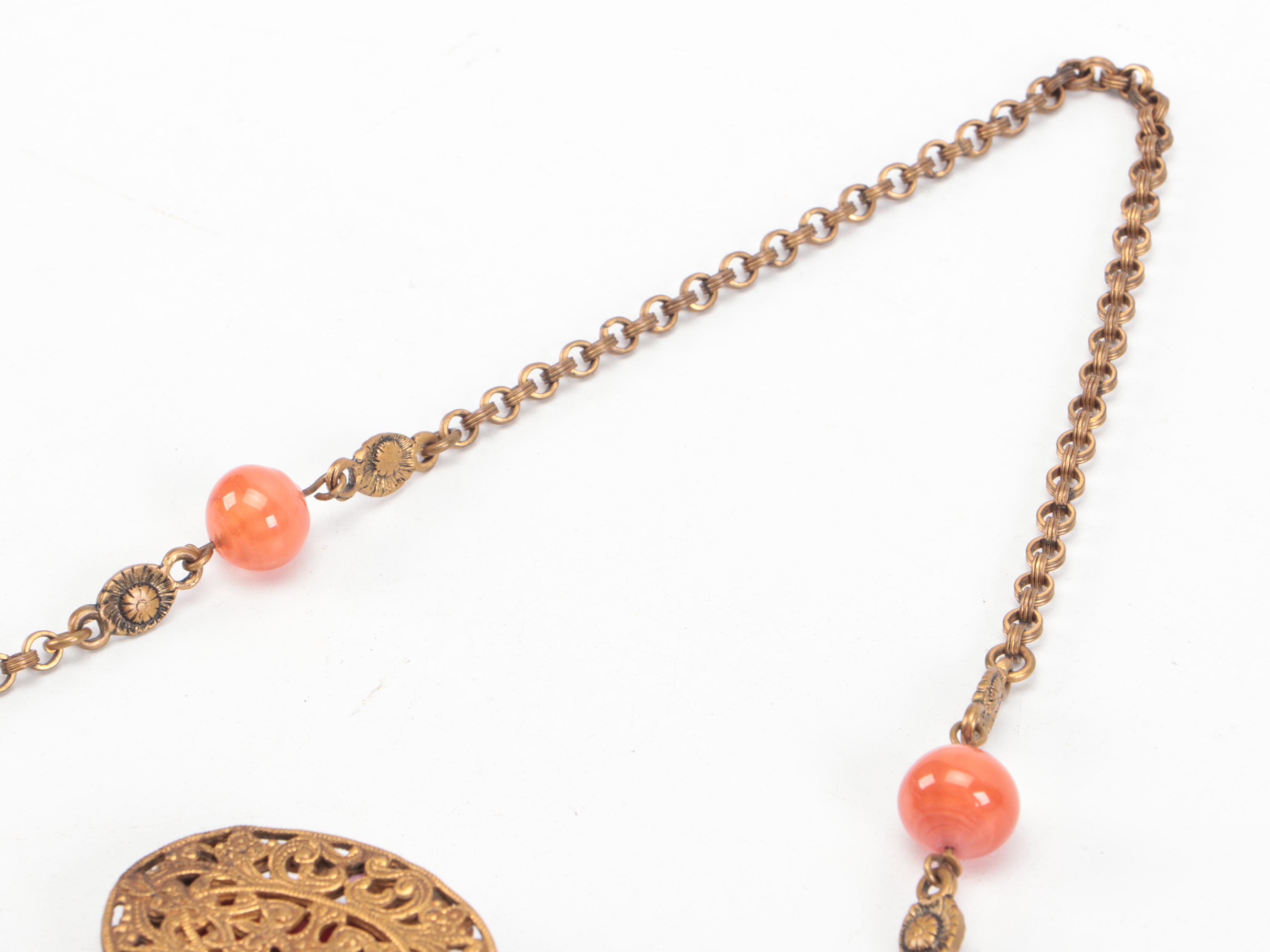 Neoclassical Glass Bead Garden Mosaic Evening Purse with Enameled Frame