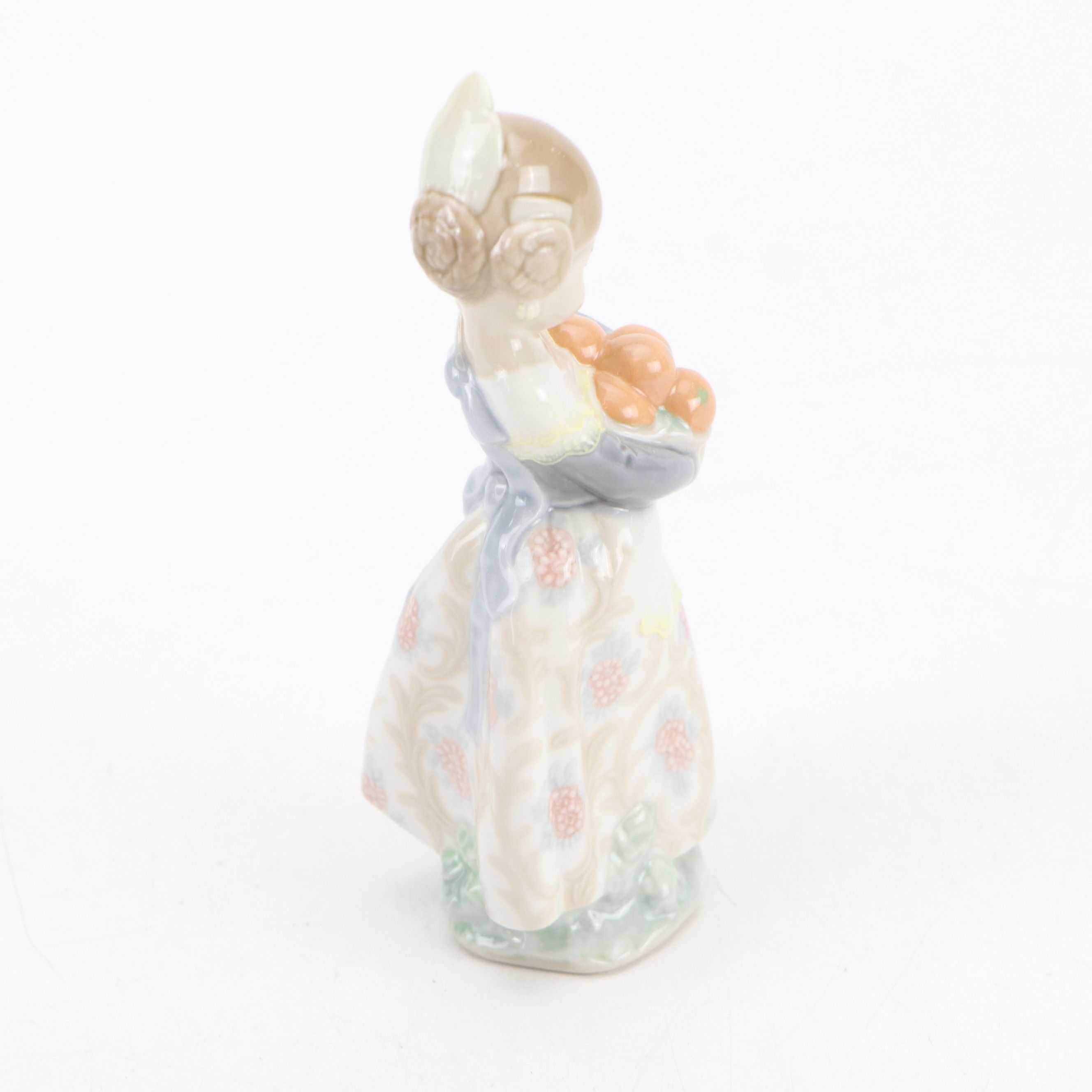 Lladró "Dreamer," "Naughty," and "Valencian Girl" Porcelain Figurines