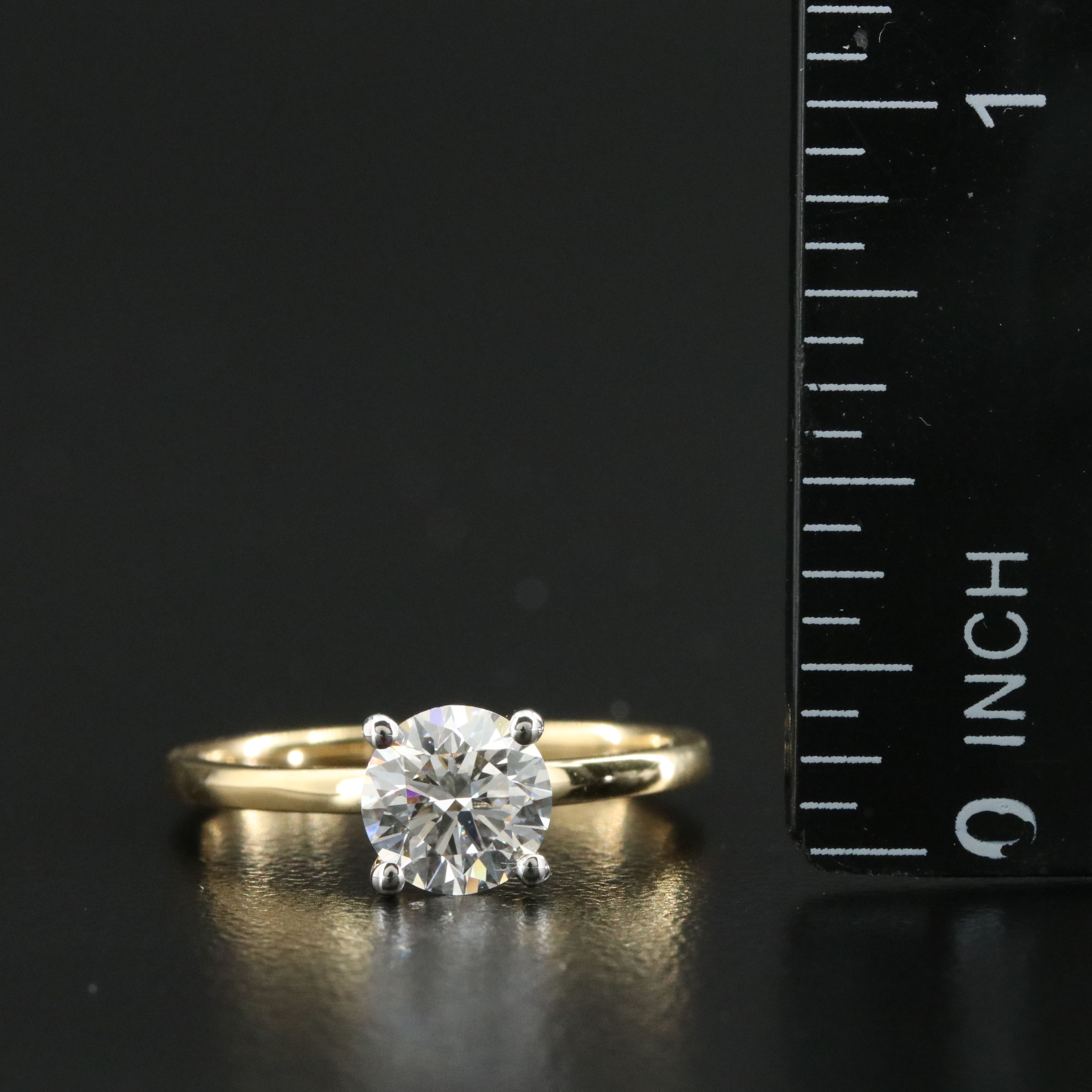 14K 1.01 CT Lab Grown Diamond Solitaire Ring with IGI Report