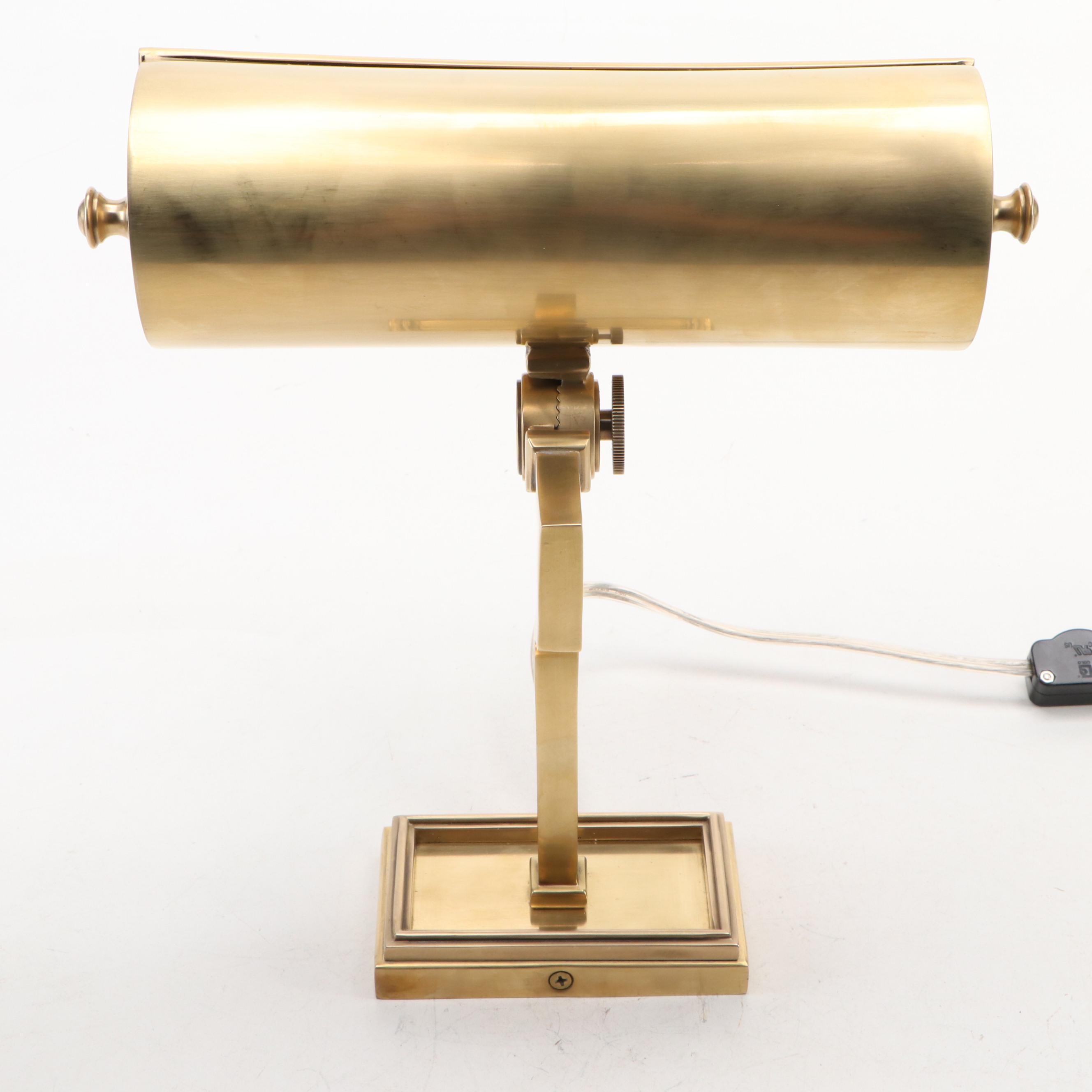 Visual Comfort and Co. "Dean" Brass Wall Mount Picture Light, 21st C.