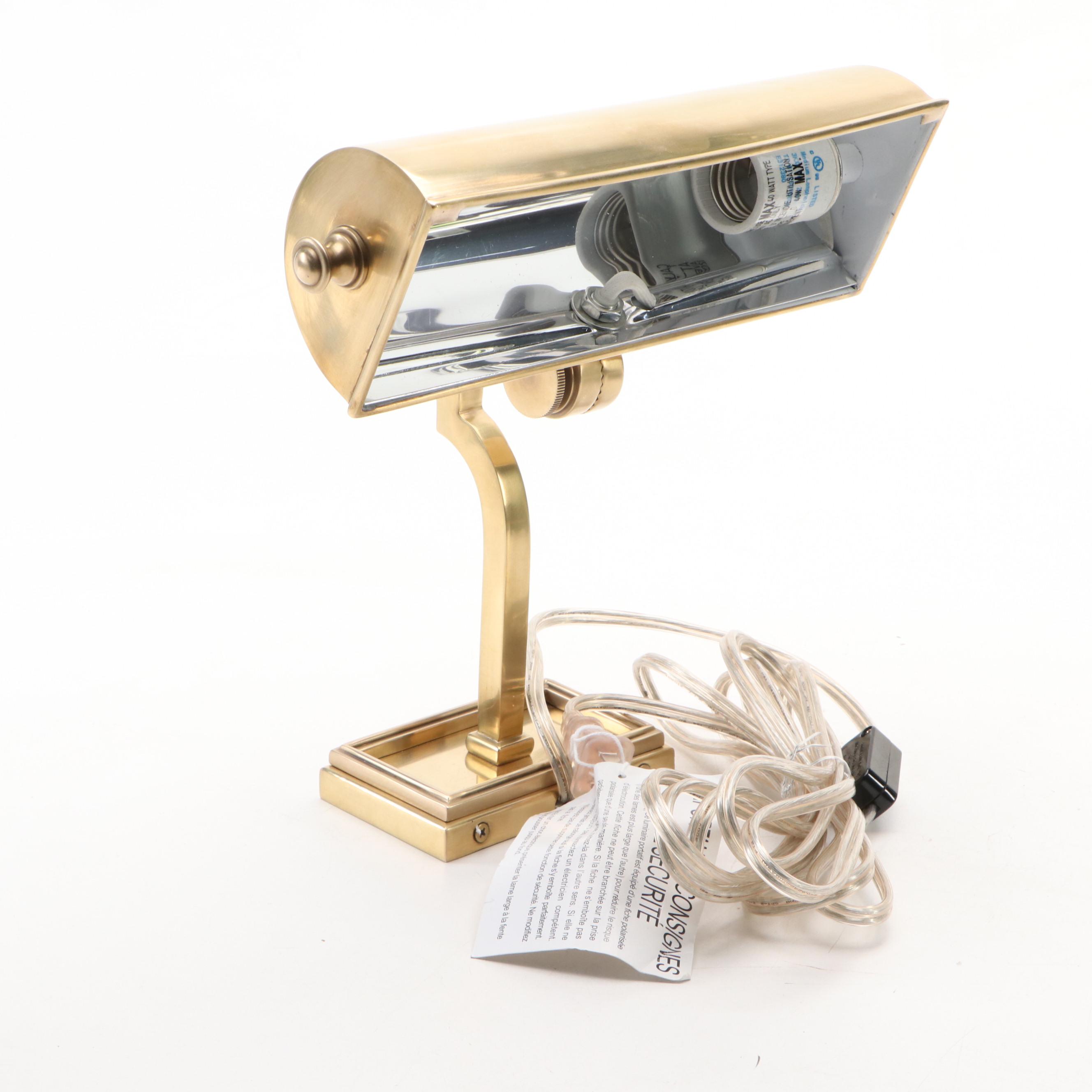 Visual Comfort and Co. "Dean" Brass Wall Mount Picture Light, 21st C.