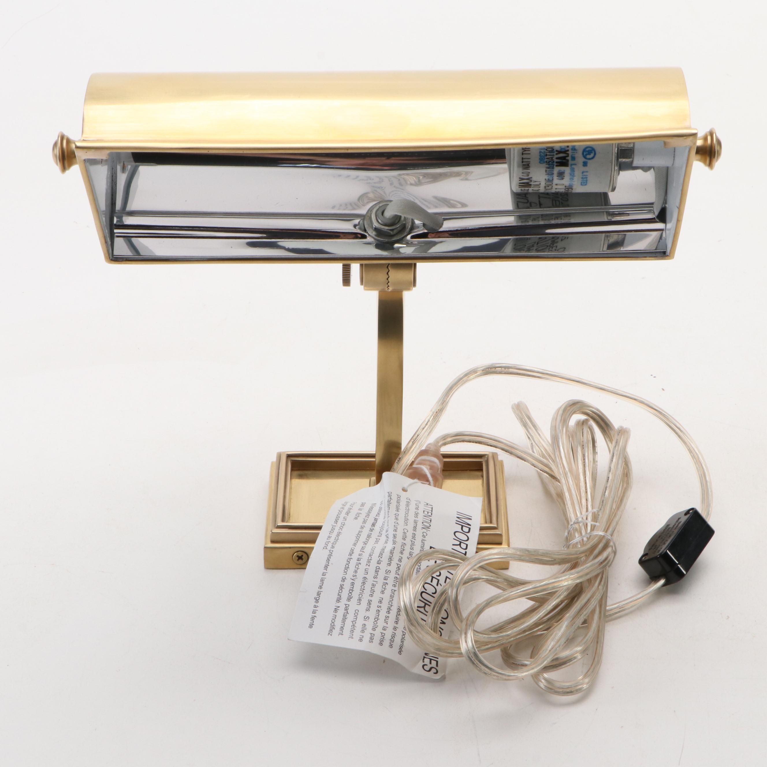 Visual Comfort and Co. "Dean" Brass Wall Mount Picture Light, 21st C.