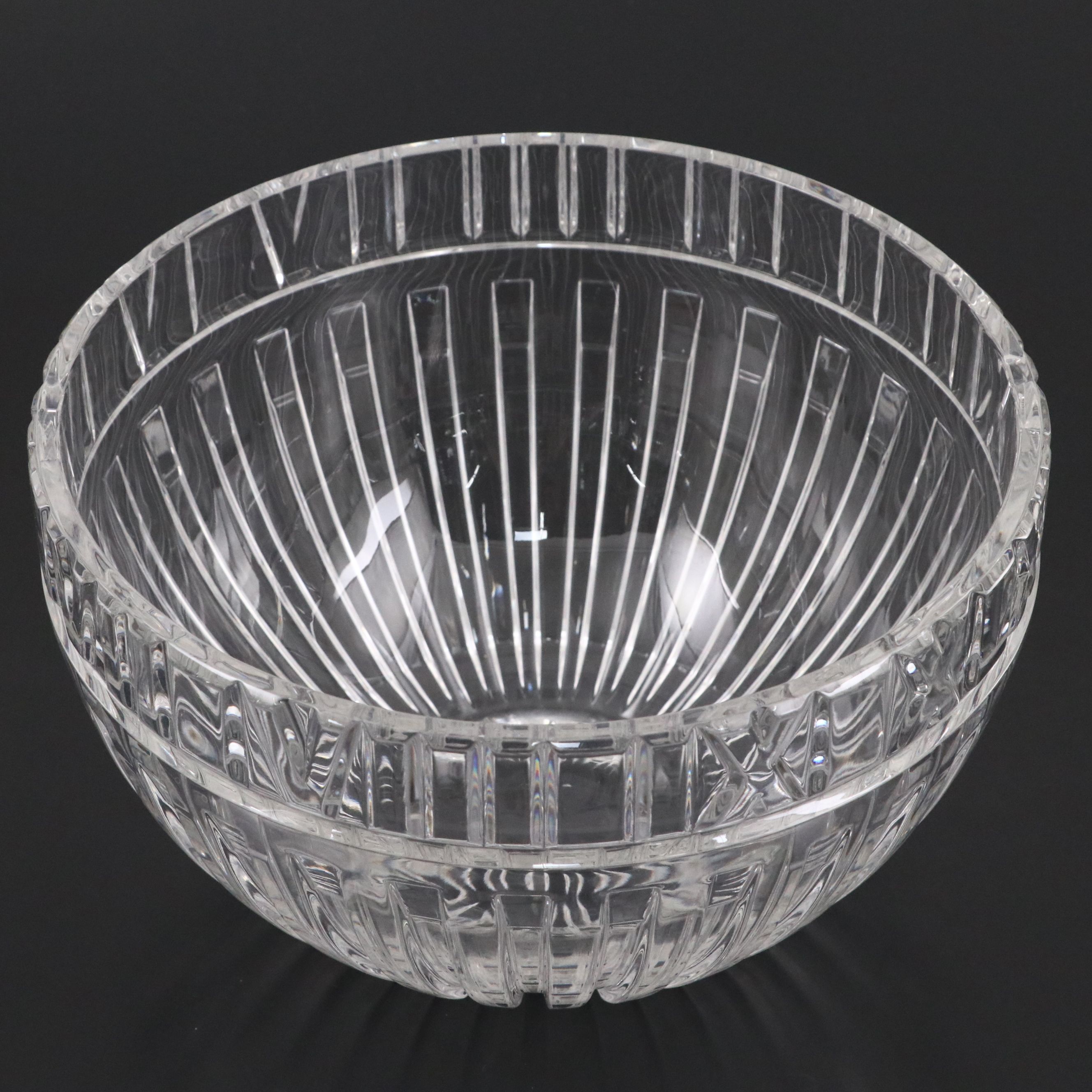 Tiffany & Co. "Atlas" Round Crystal Bowl
