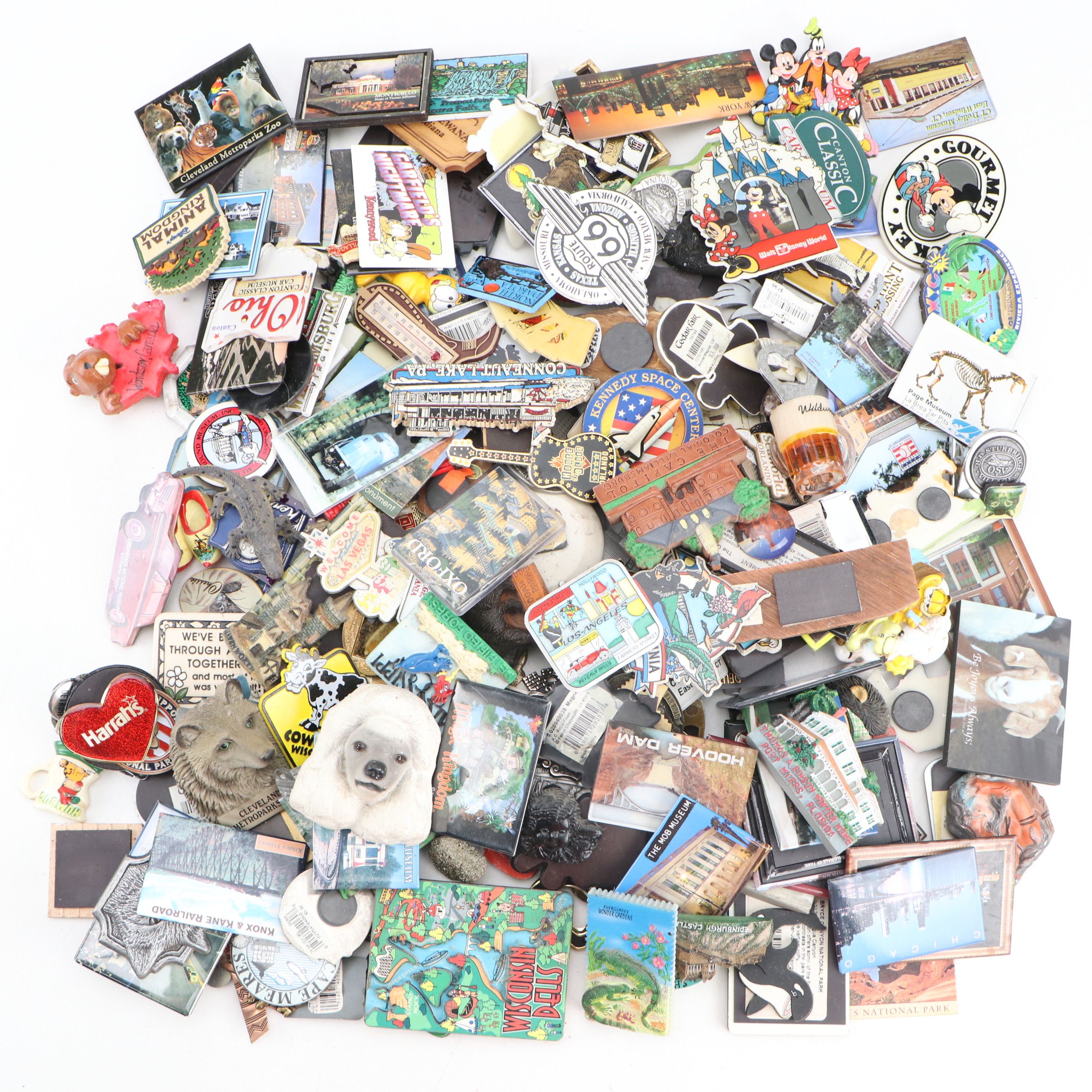 Garfield, Peanuts, Disney, Trains and More Souvenir Magnets