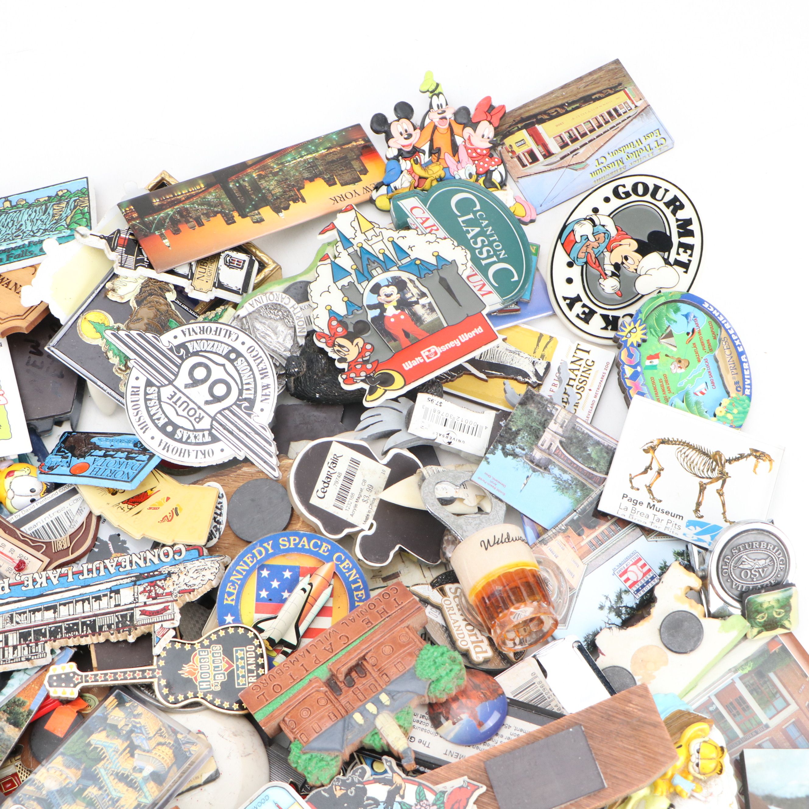 Garfield, Peanuts, Disney, Trains and More Souvenir Magnets