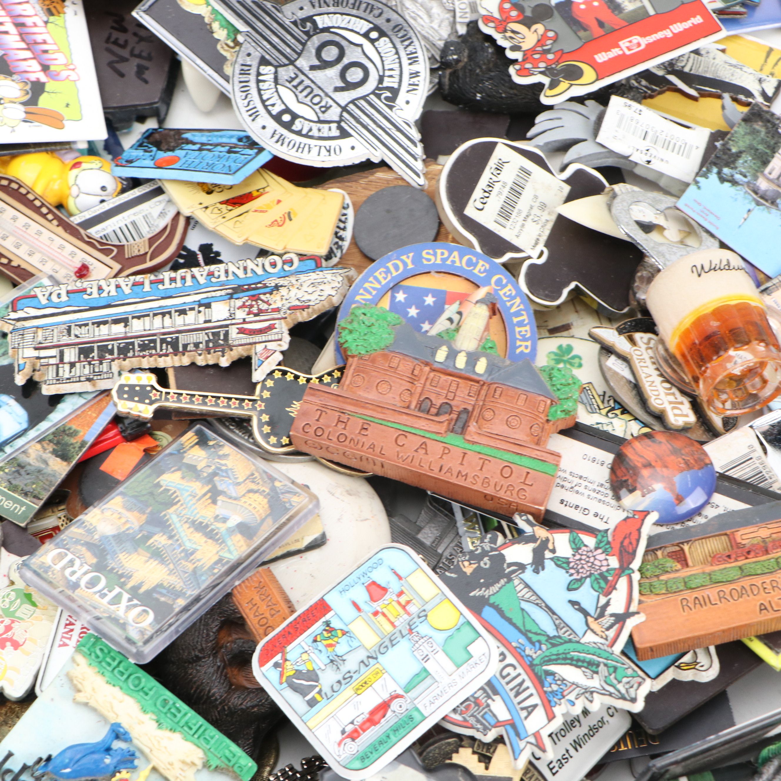 Garfield, Peanuts, Disney, Trains and More Souvenir Magnets