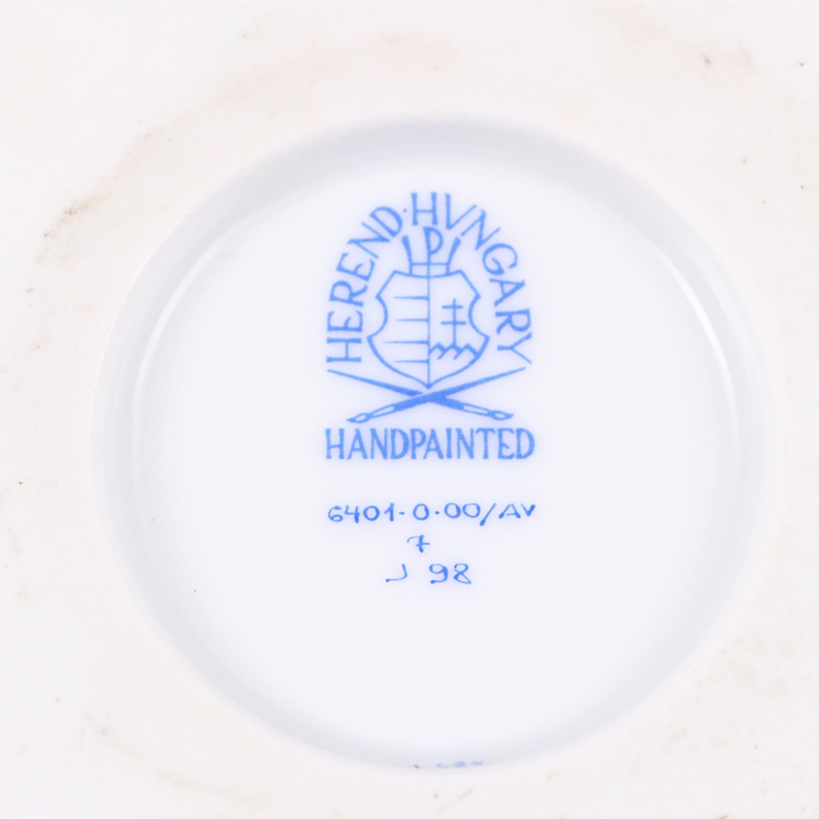 Herend Green "Chinese Bouquet" Porcelain Urn Vase, 1998