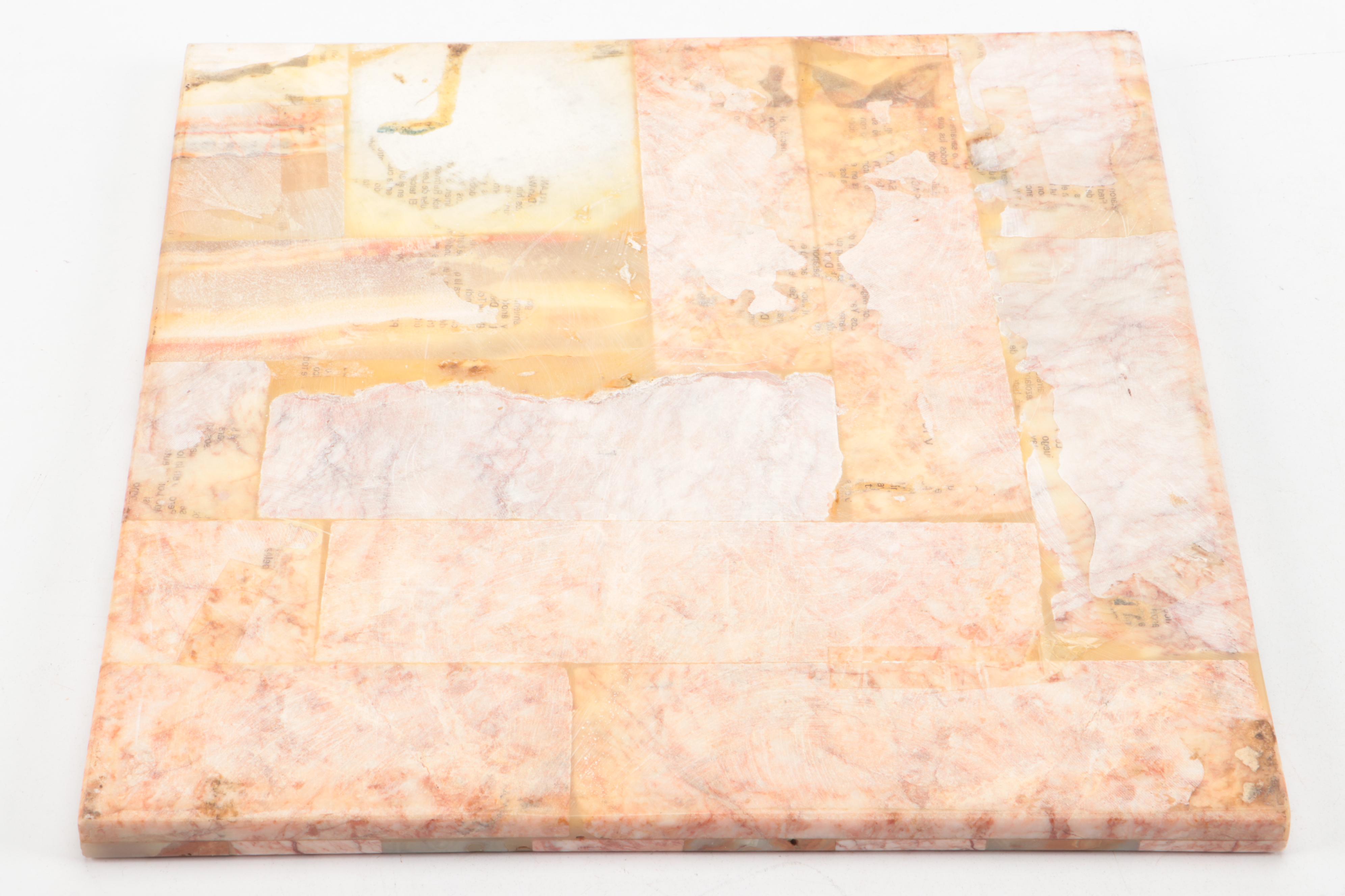 Horse Head Bookends with Calcite and Marble Chess Set