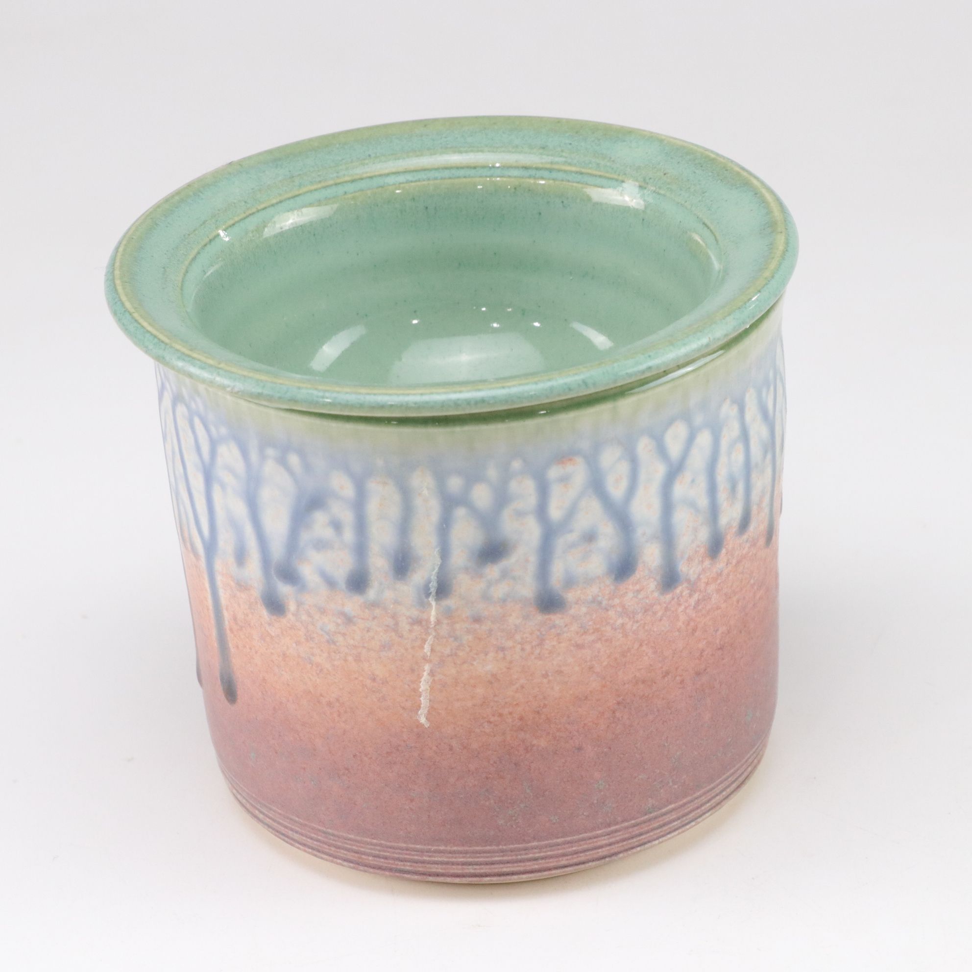 Hand-Crafted Drip Glaze Wax Warmer, Bud Vase & Tray