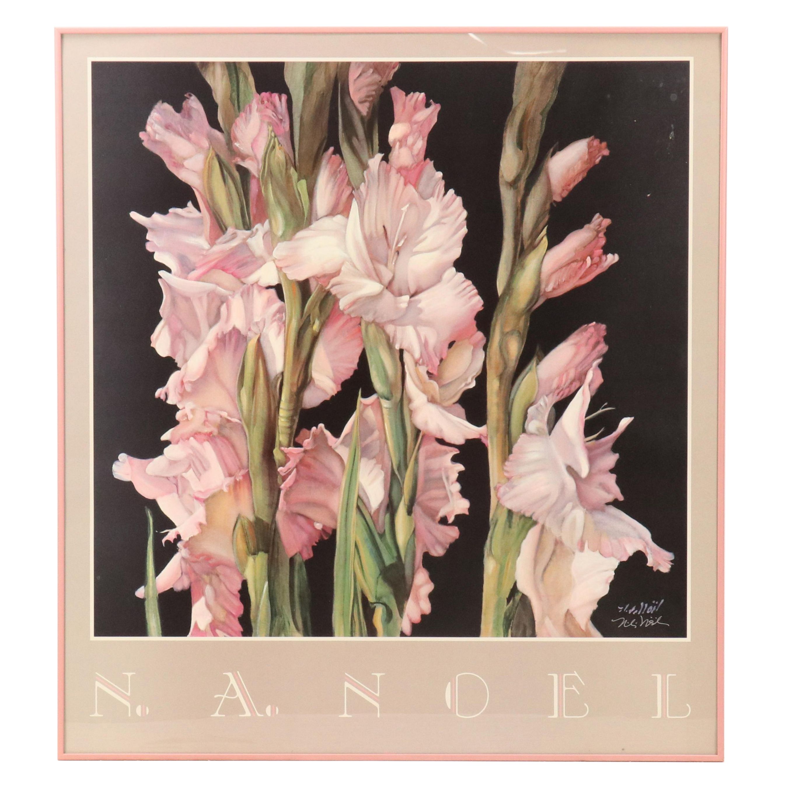 Nancy A. Noël Offset Lithograph of Gladiolus