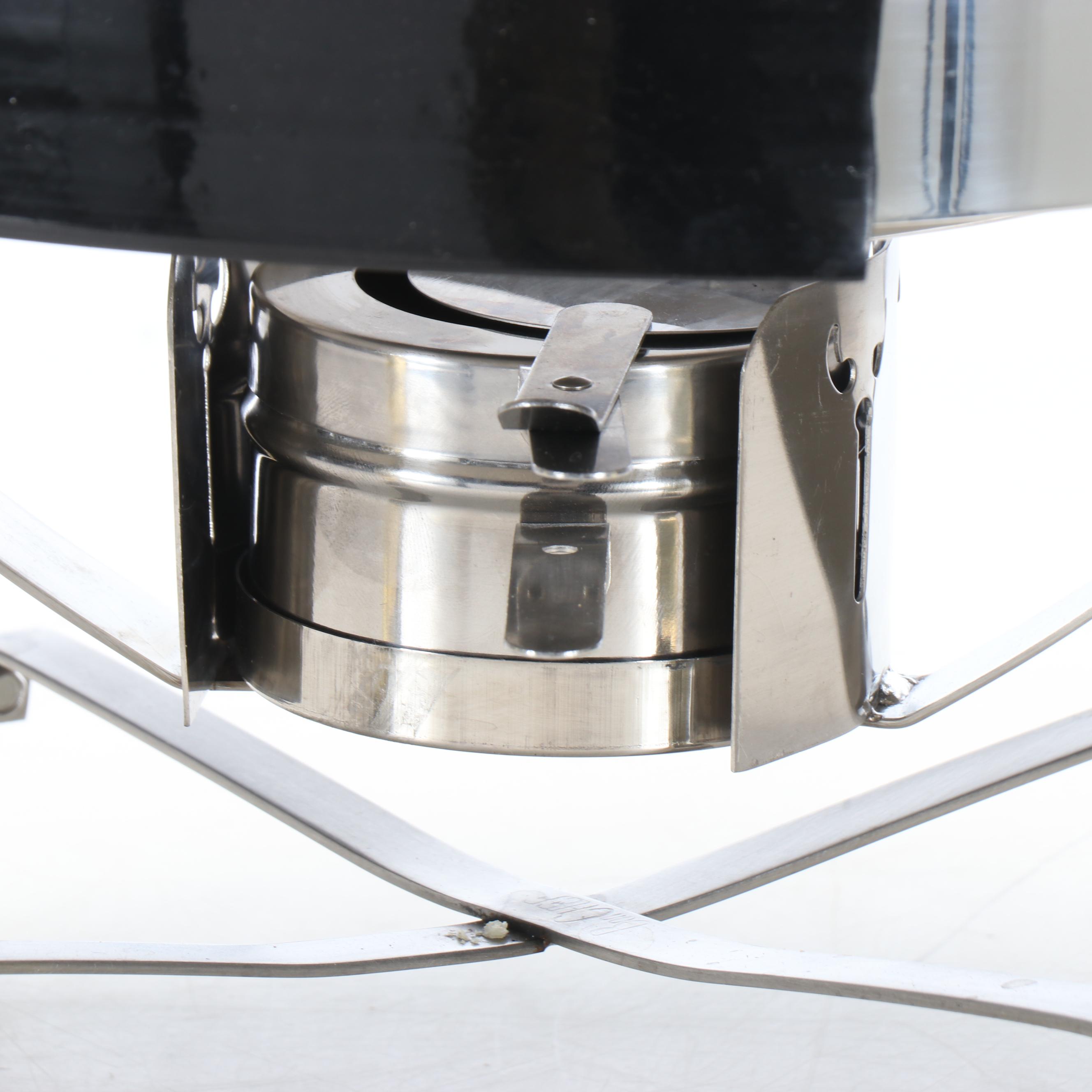 Bon Chef Stainless Steel With Brass Decals Chafer And Chafing Dishes Ebth