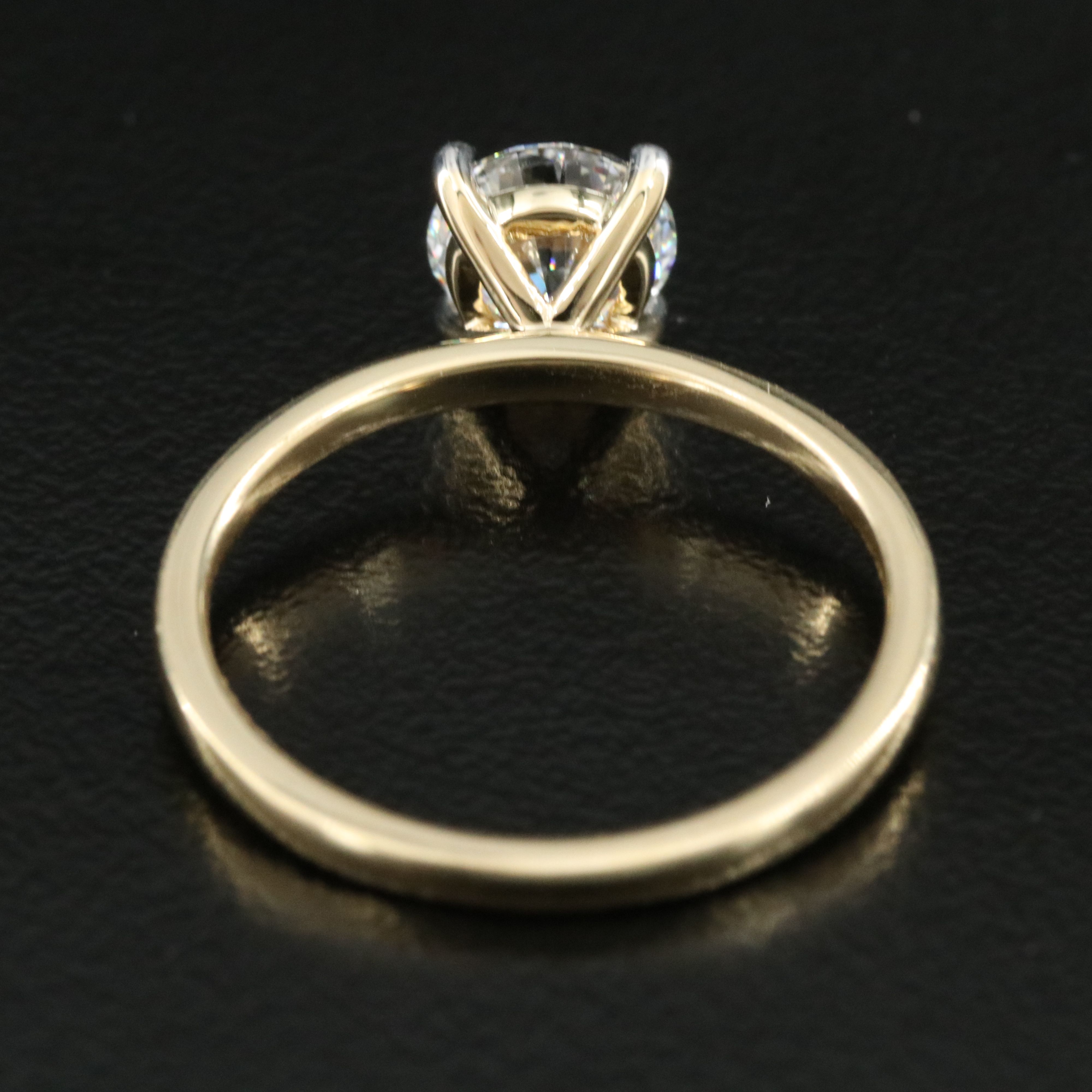 14K 1.01 CT Lab Grown Diamond Solitaire Ring with IGI Report
