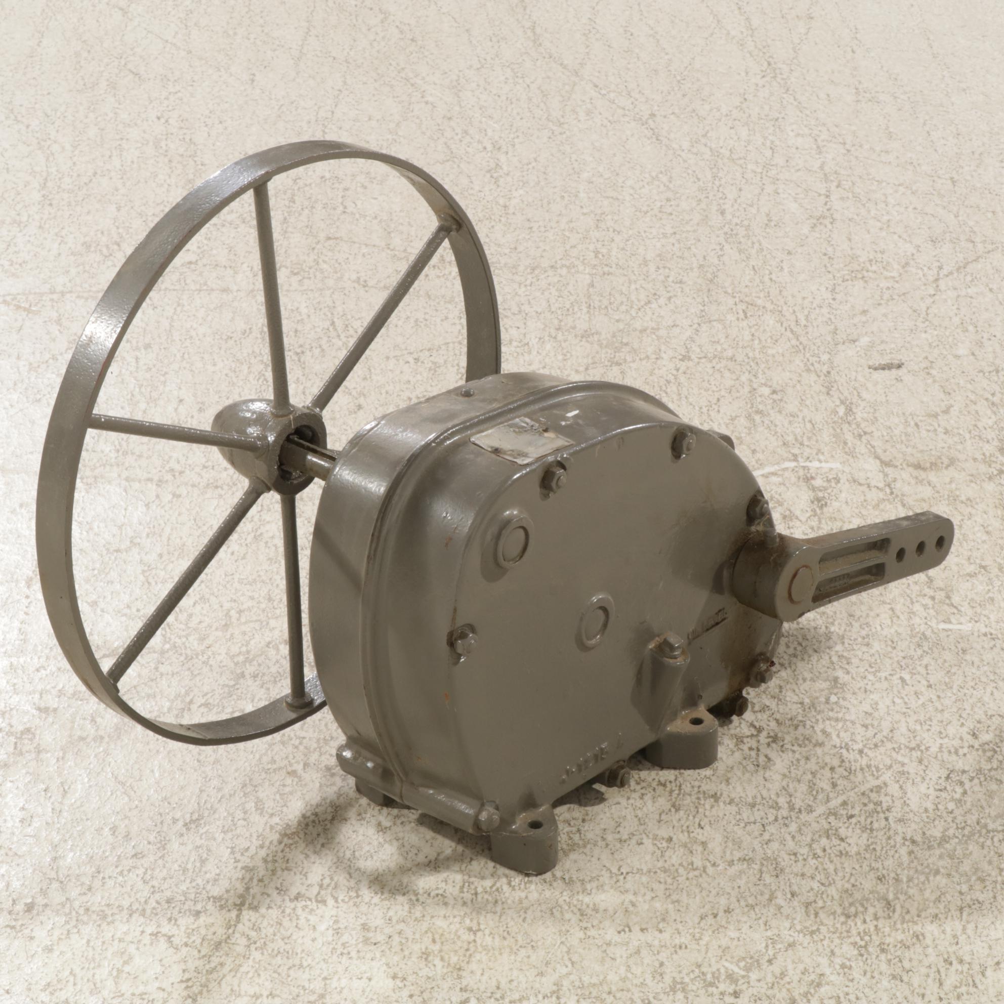 Industrial Belt Driven Windmill Water Pump, Mid to Late 20th Century