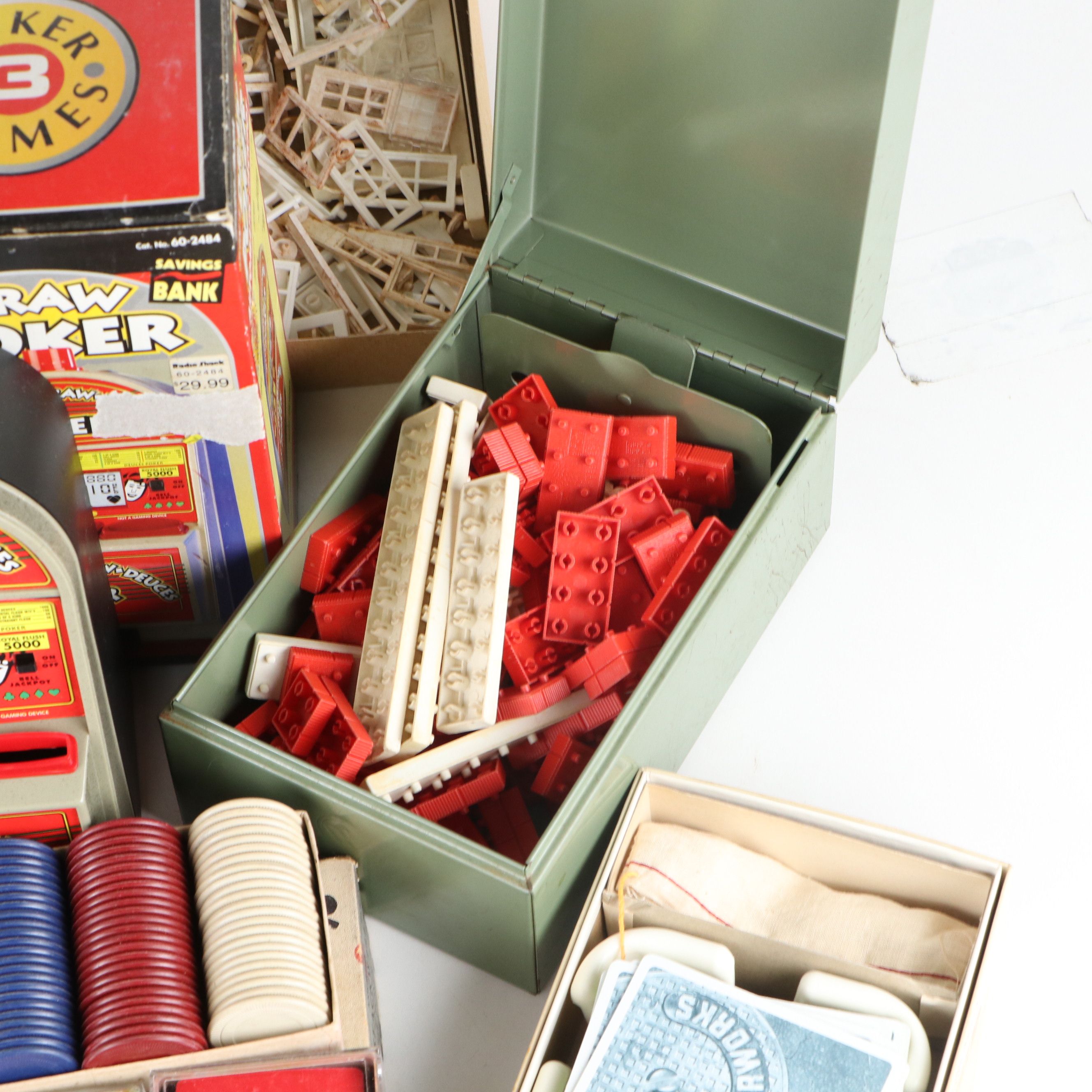 Elgo American Bricks,  Cards, Poker Chips with Other Toys and Games