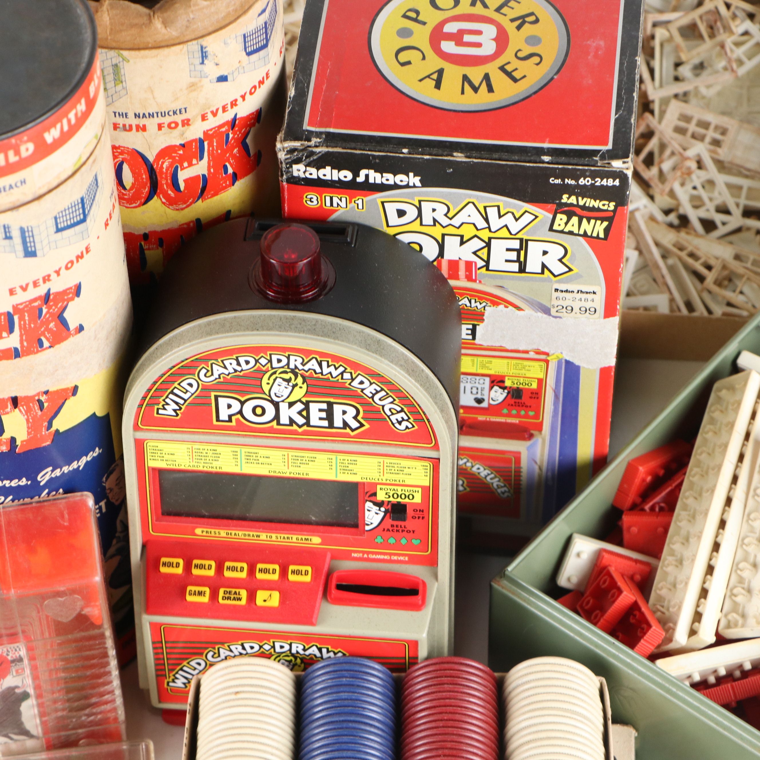 Elgo American Bricks,  Cards, Poker Chips with Other Toys and Games