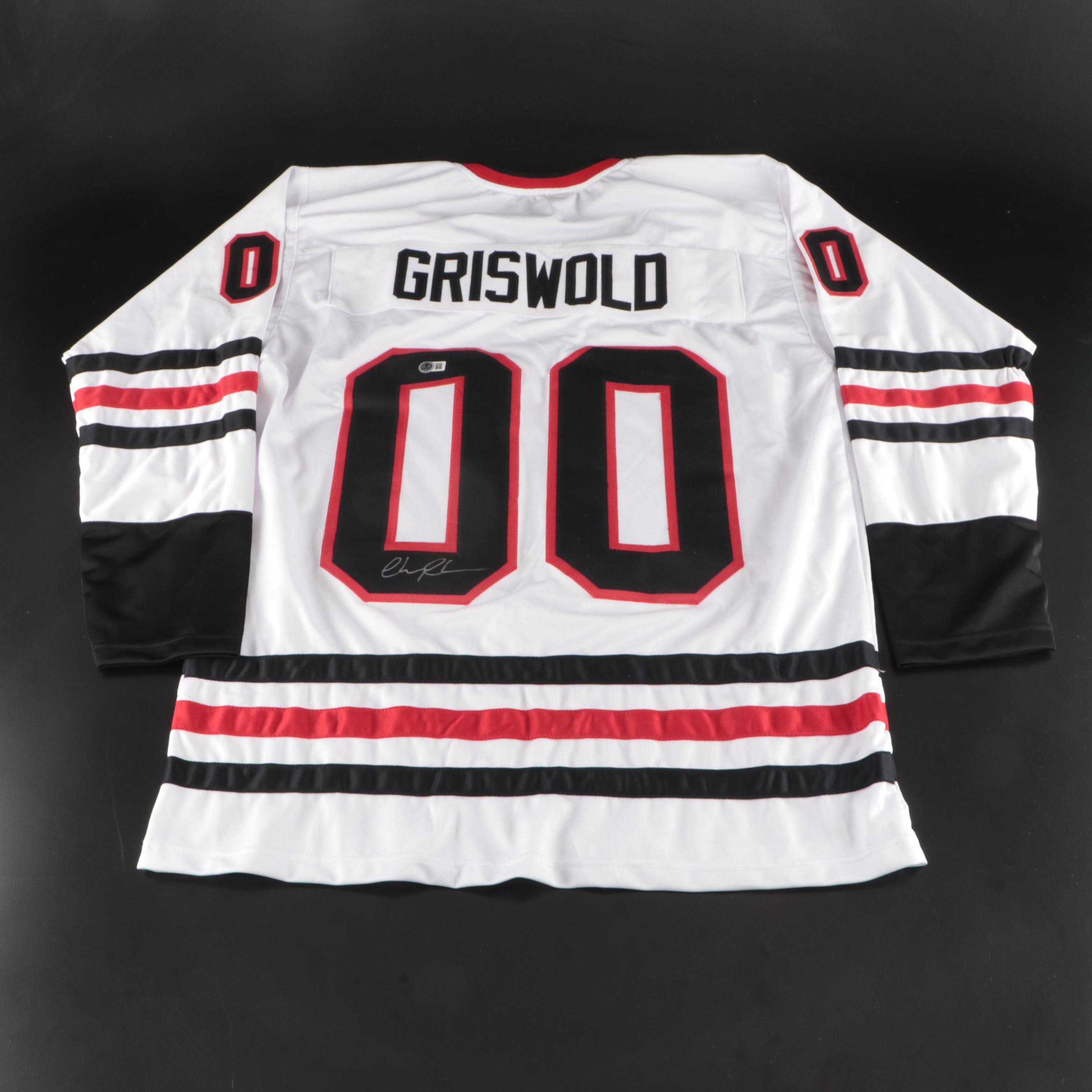 Chevy Chase Signed "Christmas Vacation: Clark Griswold" Hockey Jersey, Beckett