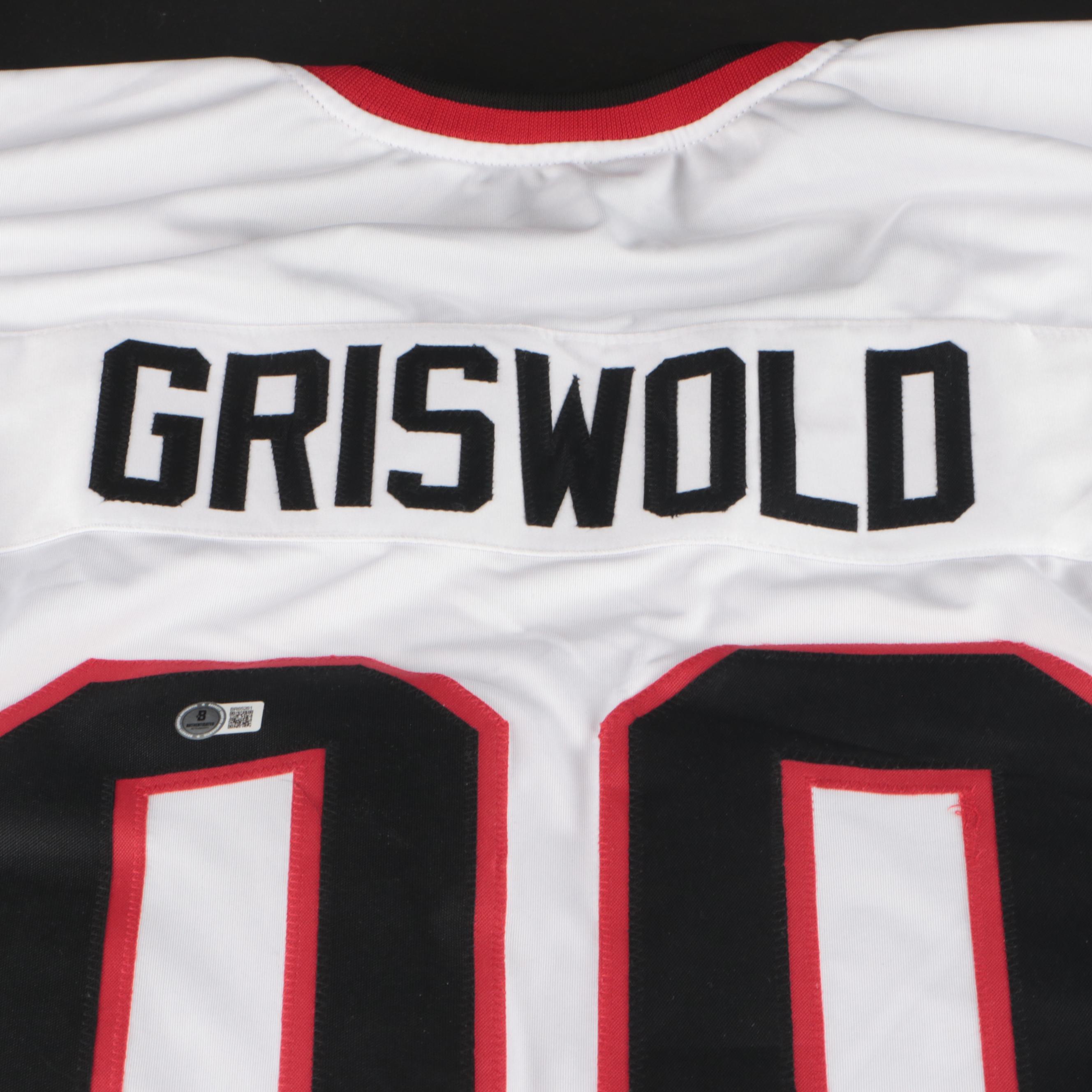 Chevy Chase Signed "Christmas Vacation: Clark Griswold" Hockey Jersey, Beckett