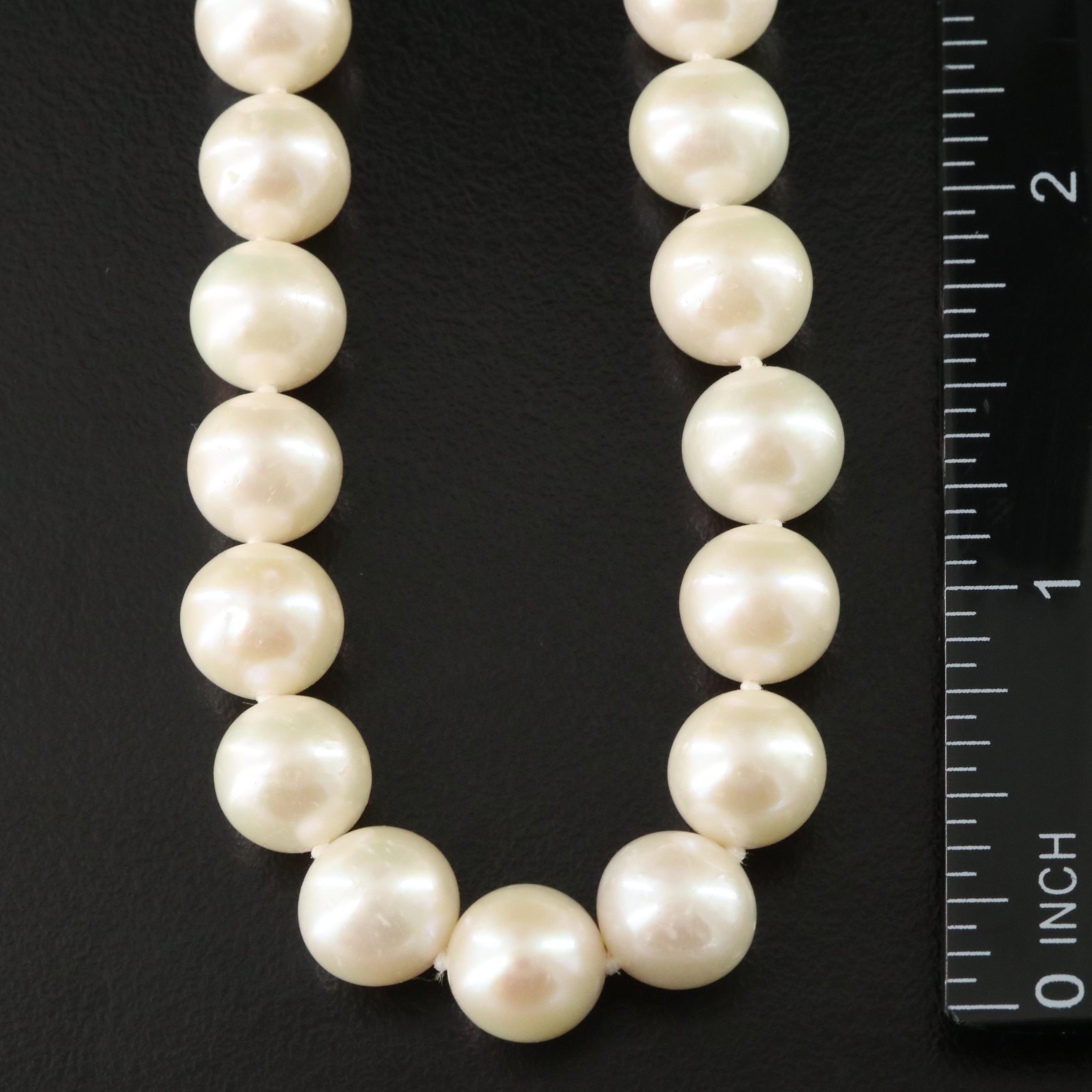 Pearl Necklace with 14K Clasp