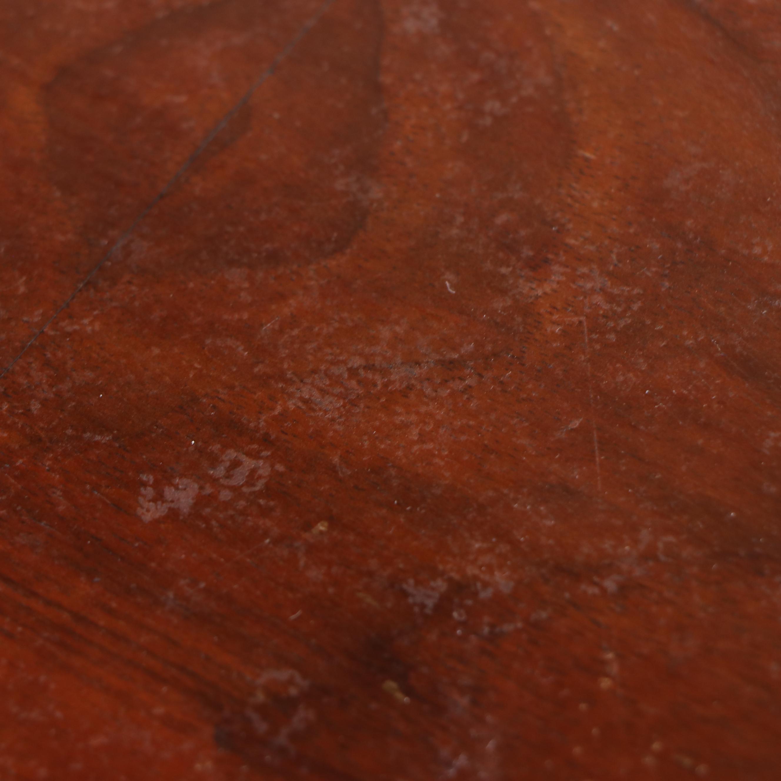 Edwardian Burl Wood and Walnut Dresser with Mirror, Early 20th Century