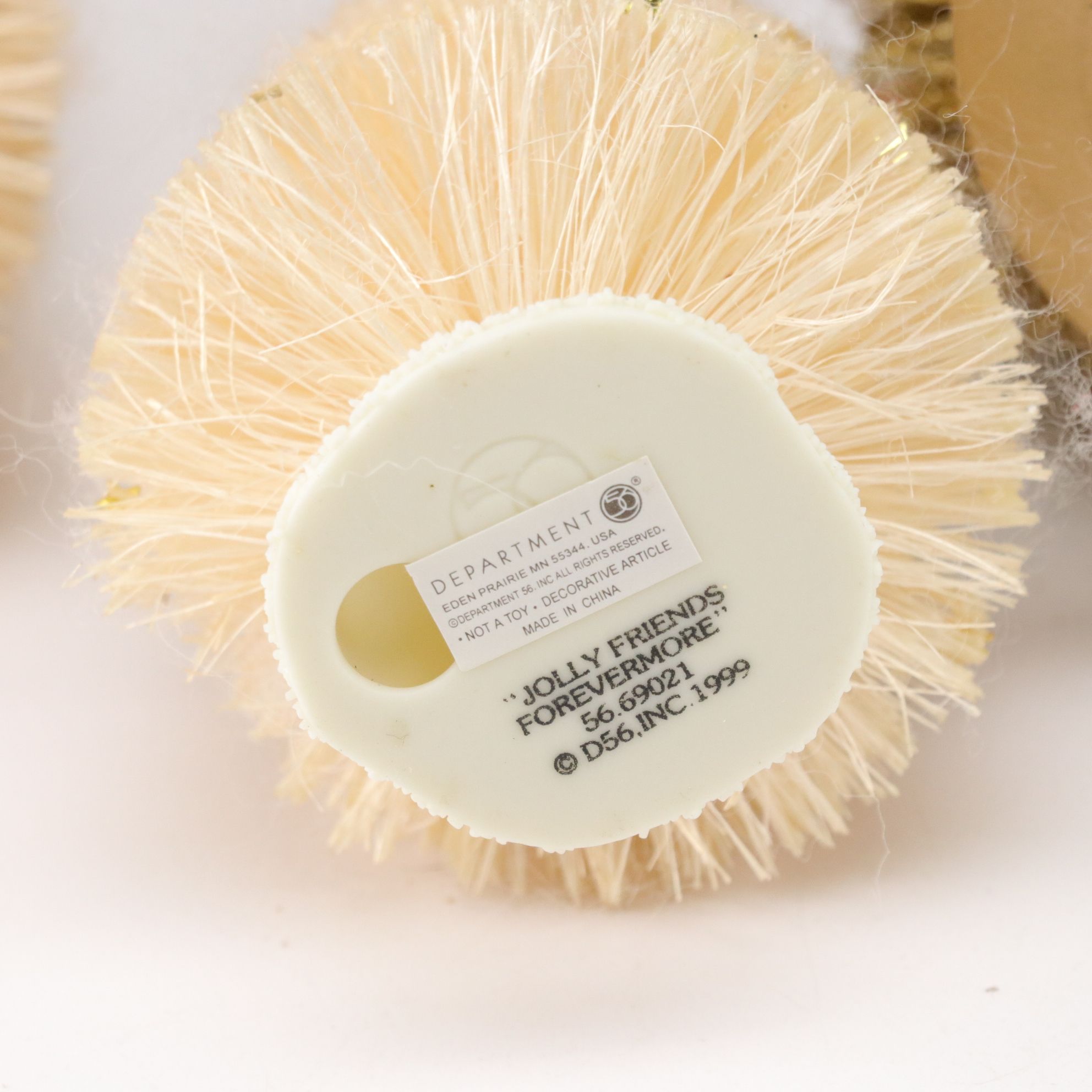 Department 56 in Set of Frosted & Glitter Bottle Brush Christmas Trees