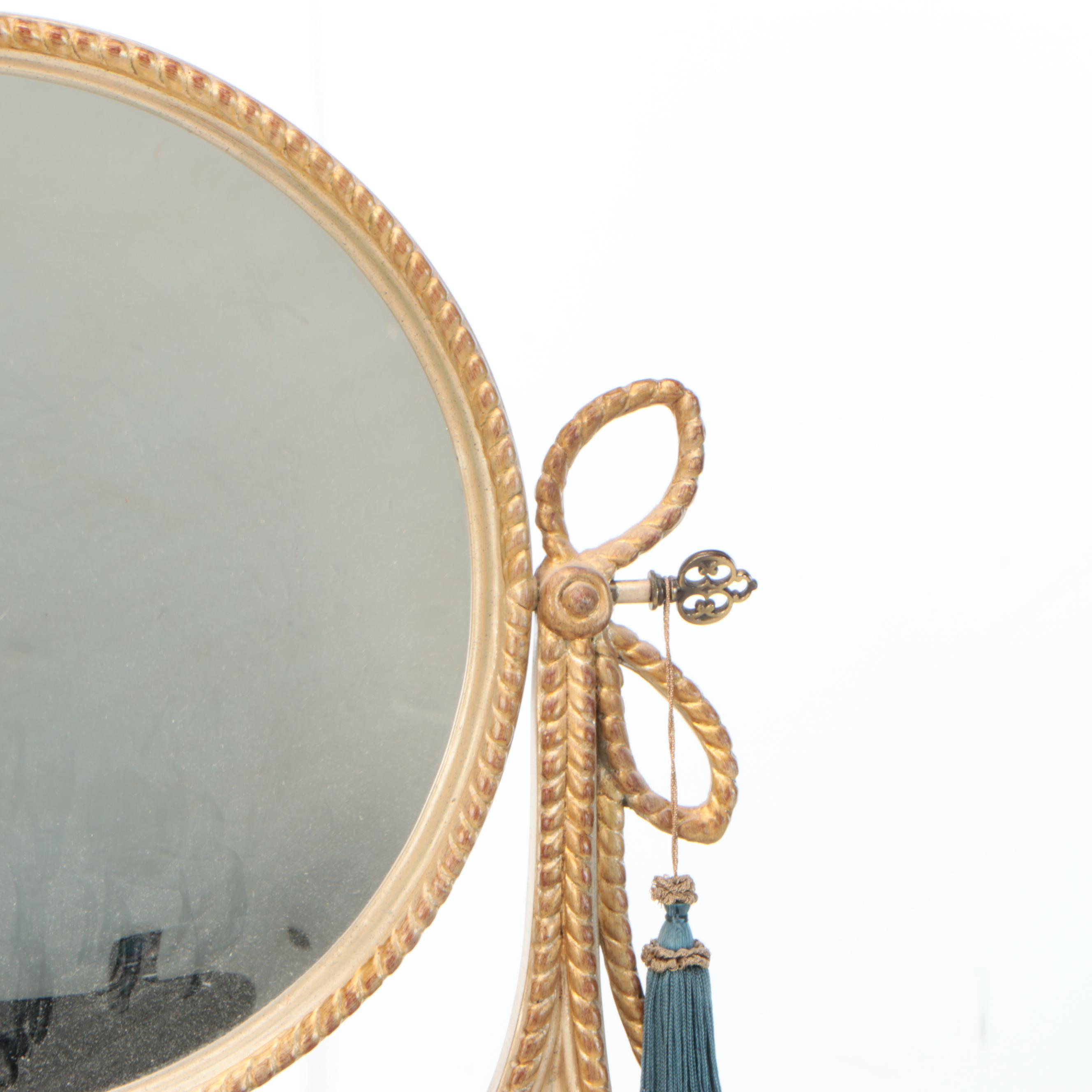 Rococo Style Wood Vanity Mirror