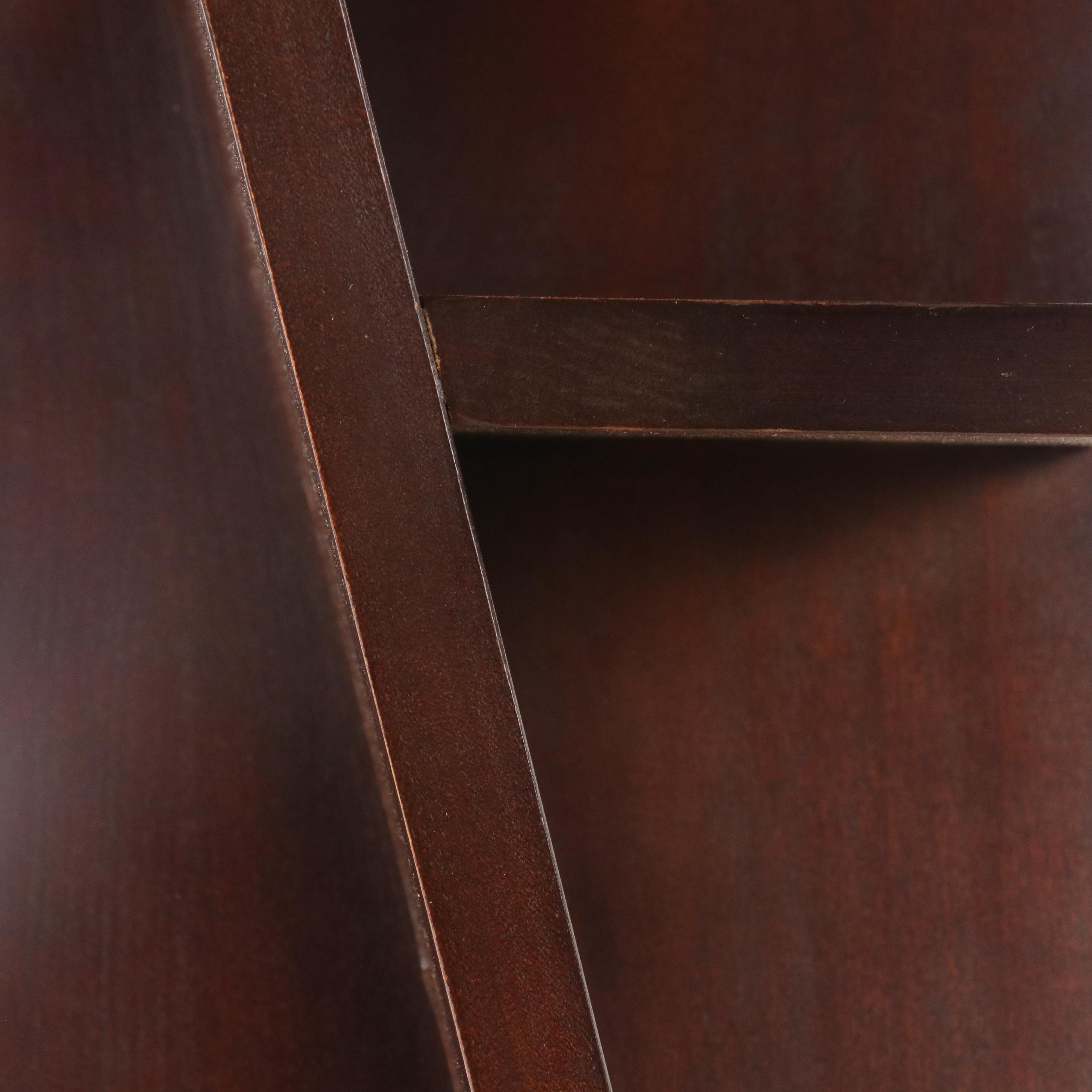 Peter Keil Abstract Portrait Acrylic Painted End Table, 21st Century