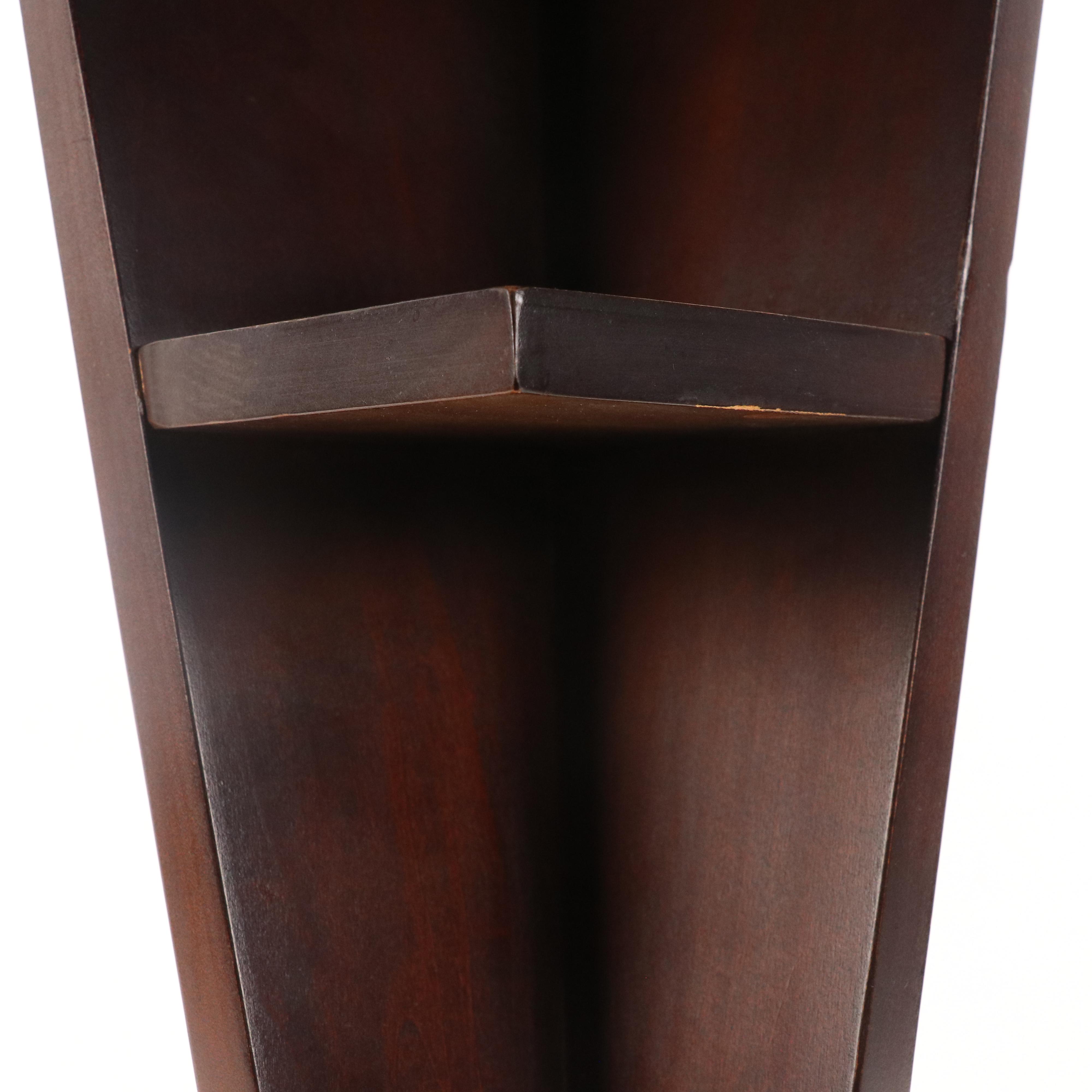 Peter Keil Abstract Portrait Acrylic Painted End Table, 21st Century