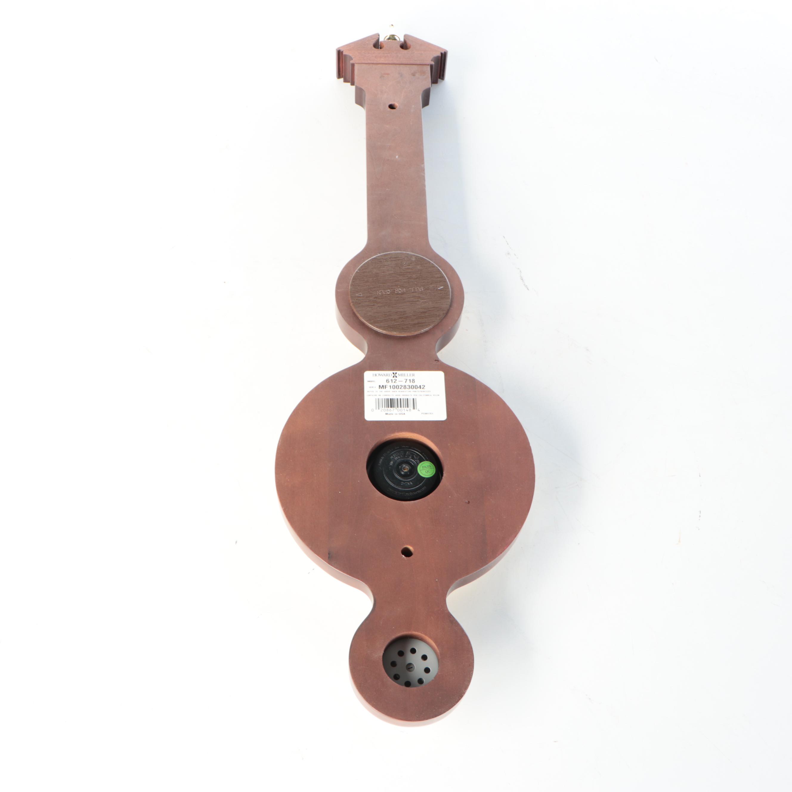 Howard Miller Federal Style Wood with Brass Decal Thermometer-Barometer