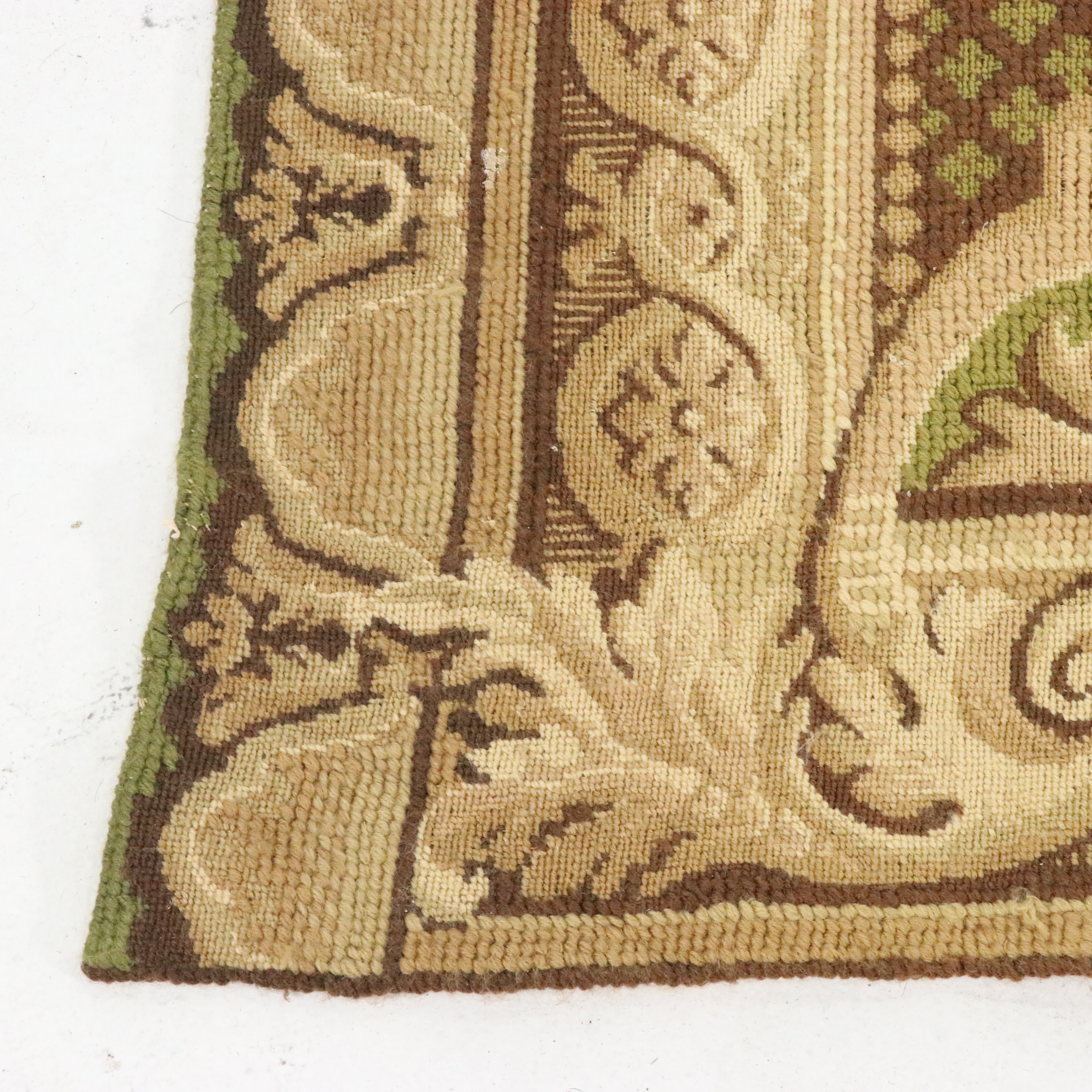 8'9 x 11'9 Handmade Needlepoint Floral Area Rug