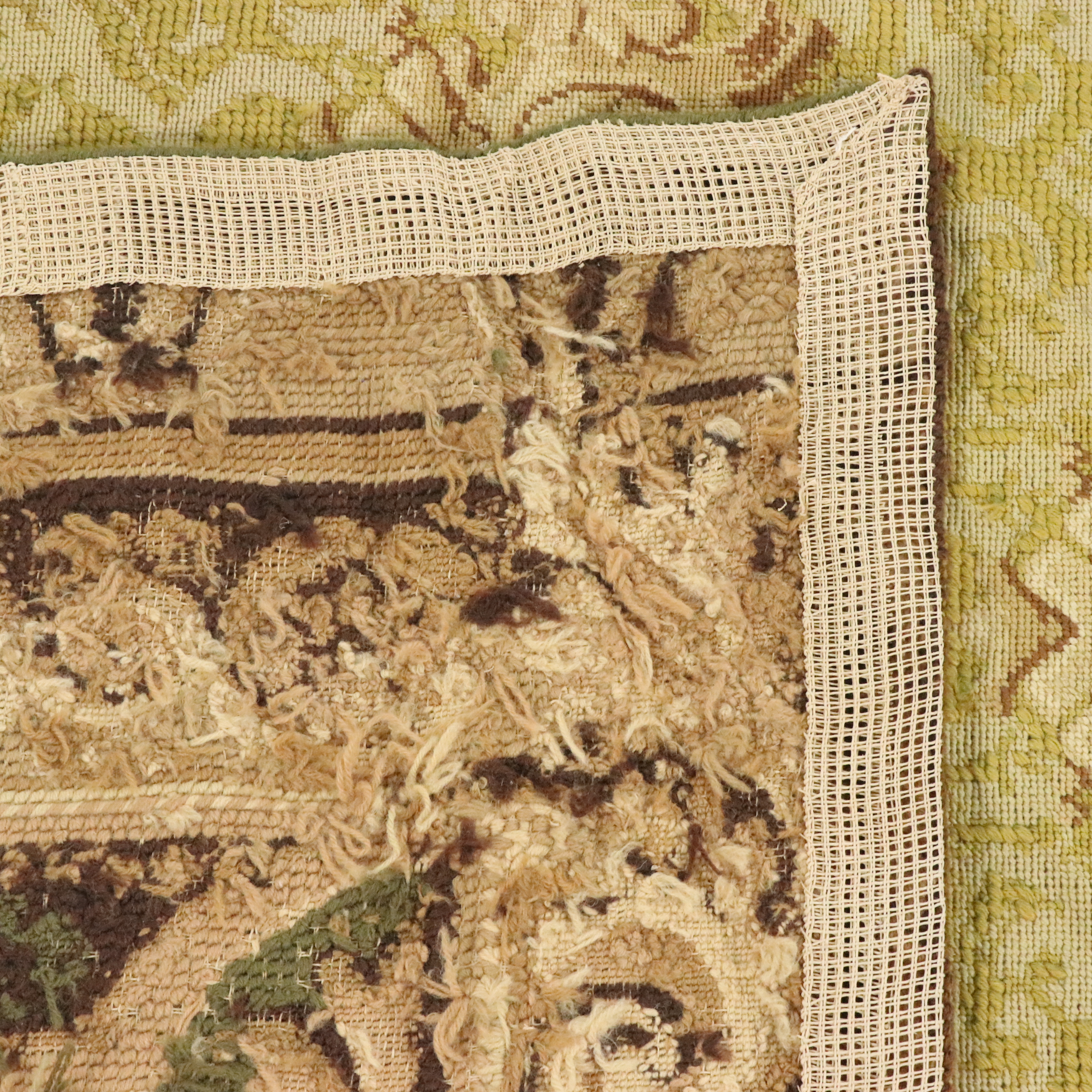 8'9 x 11'9 Handmade Needlepoint Floral Area Rug