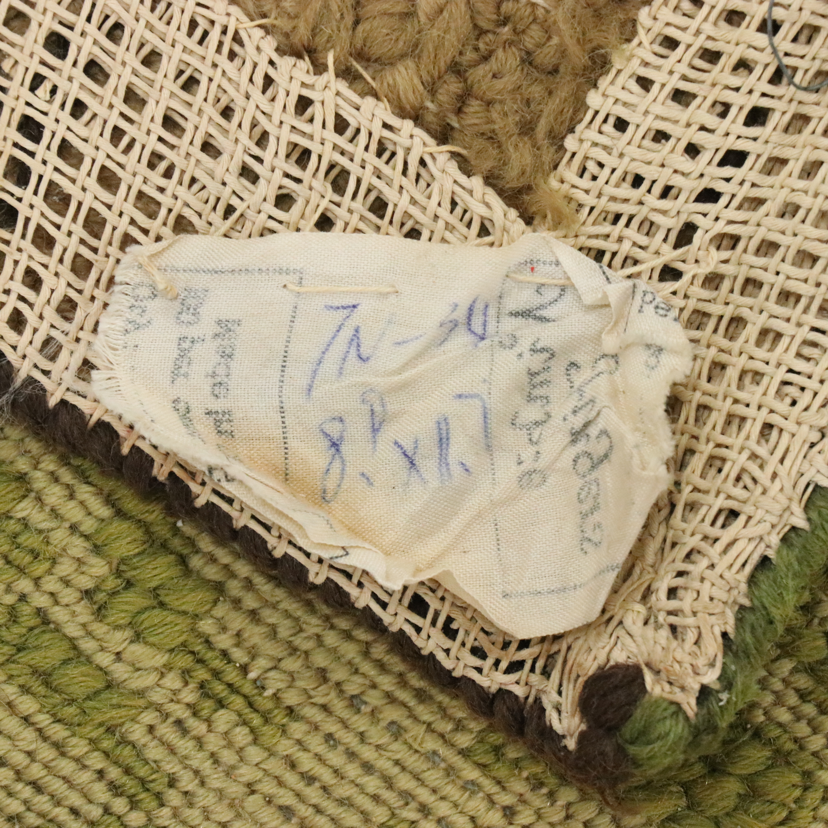 8'9 x 11'9 Handmade Needlepoint Floral Area Rug