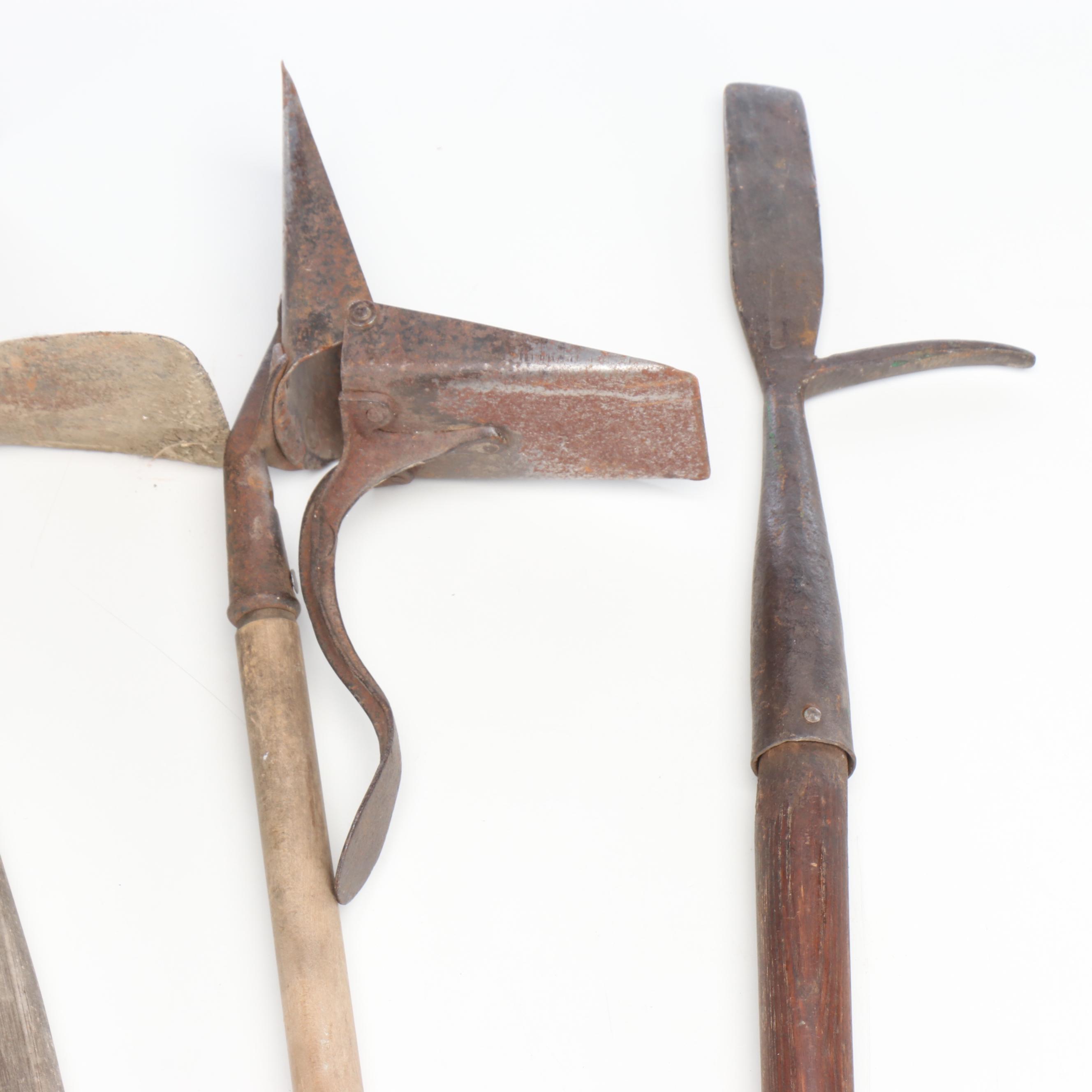 Shipwright Adzes, Turnip Lifter Head, Hand Scythe and More