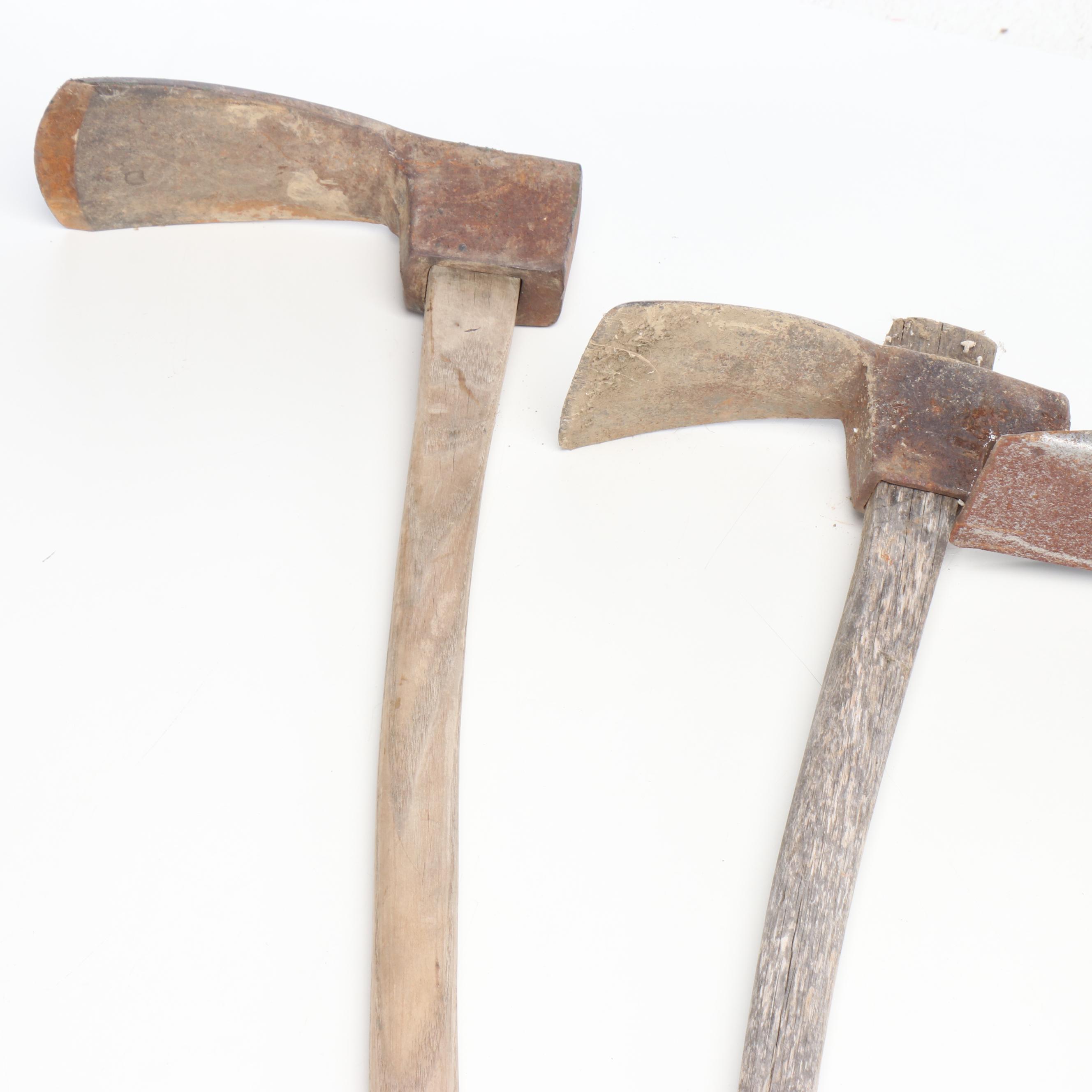Shipwright Adzes, Turnip Lifter Head, Hand Scythe and More