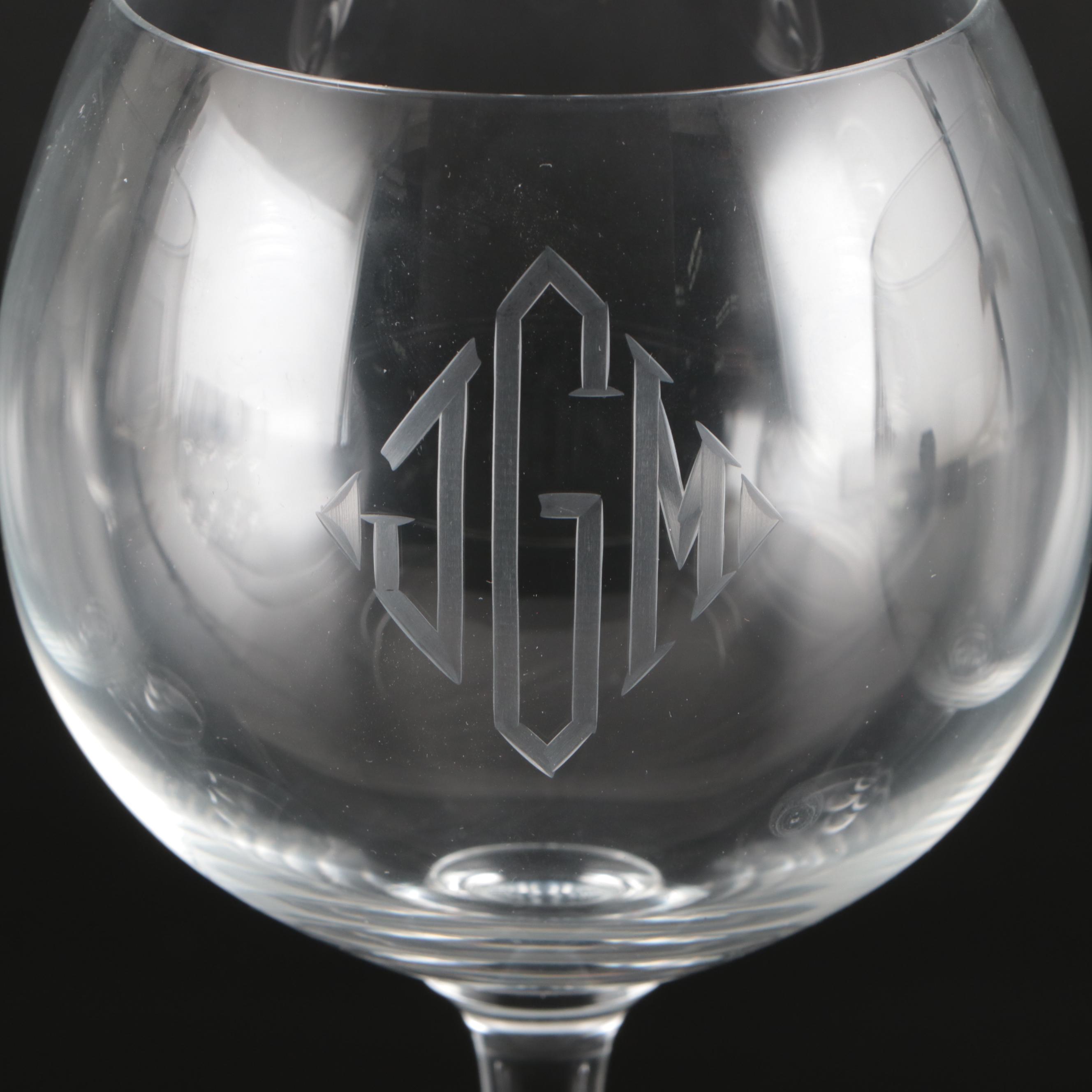 Schott Zwiesel and Other Wine Glasses with Glass Pitcher