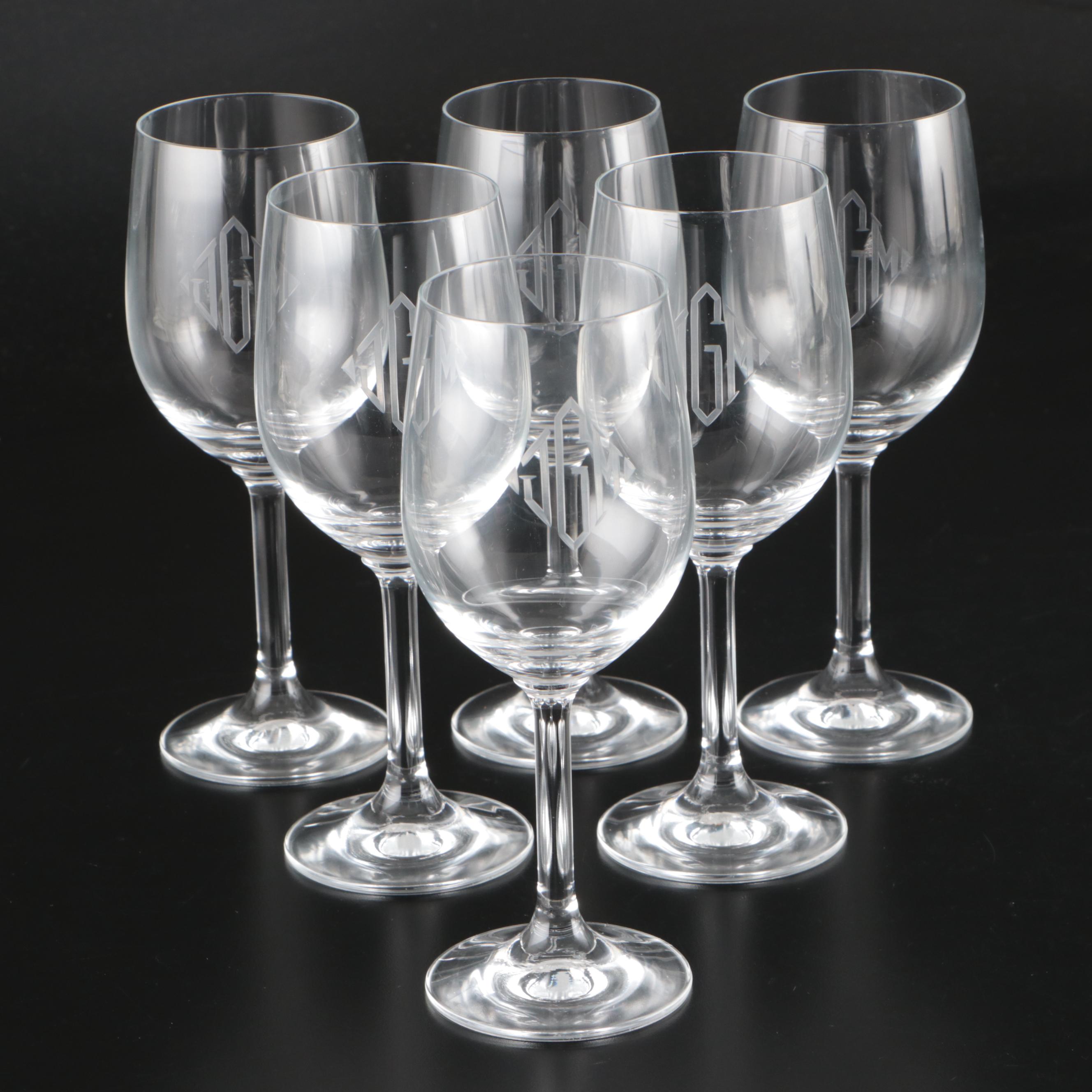 Schott Zwiesel and Other Wine Glasses with Glass Pitcher