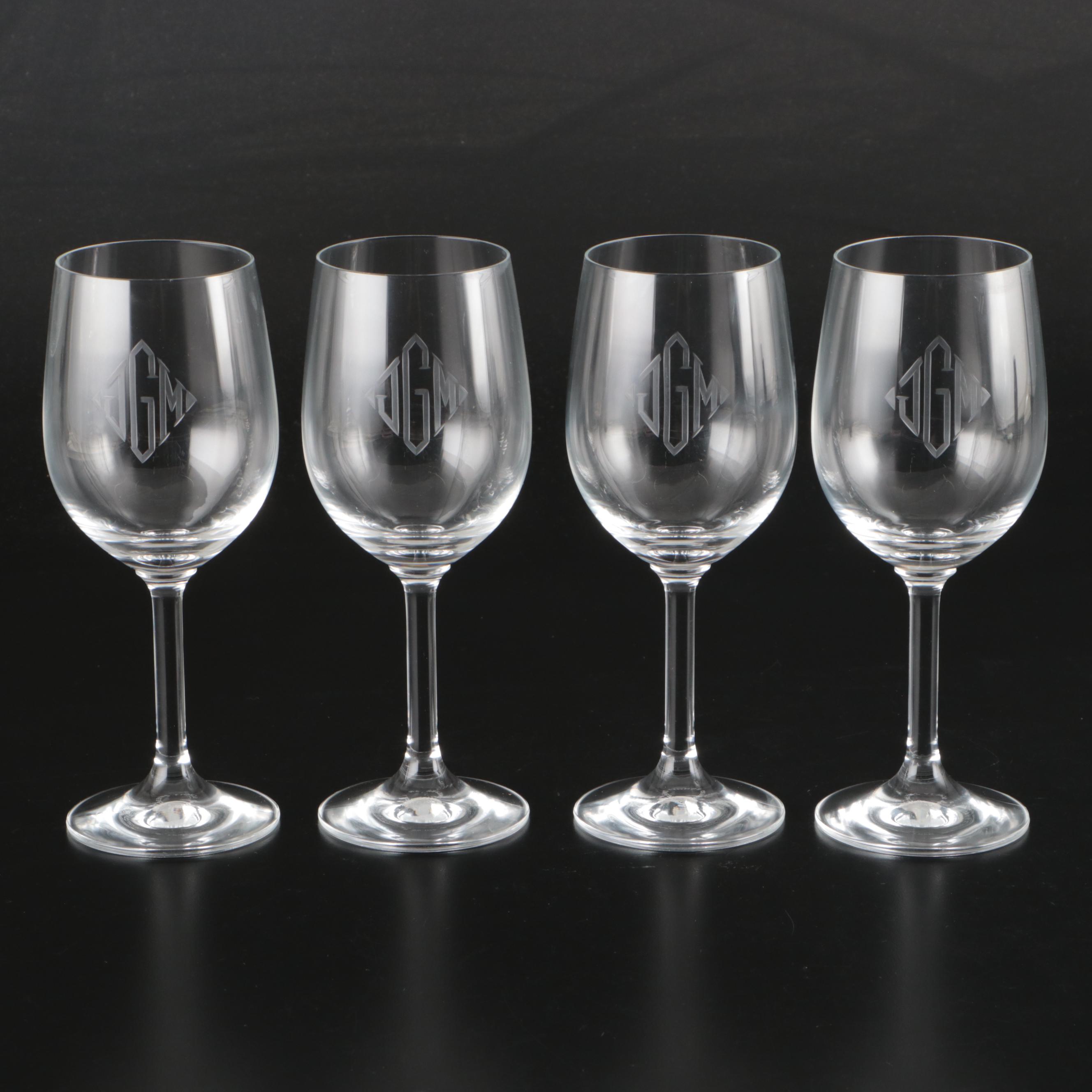 Schott Zwiesel and Other Wine Glasses with Glass Pitcher