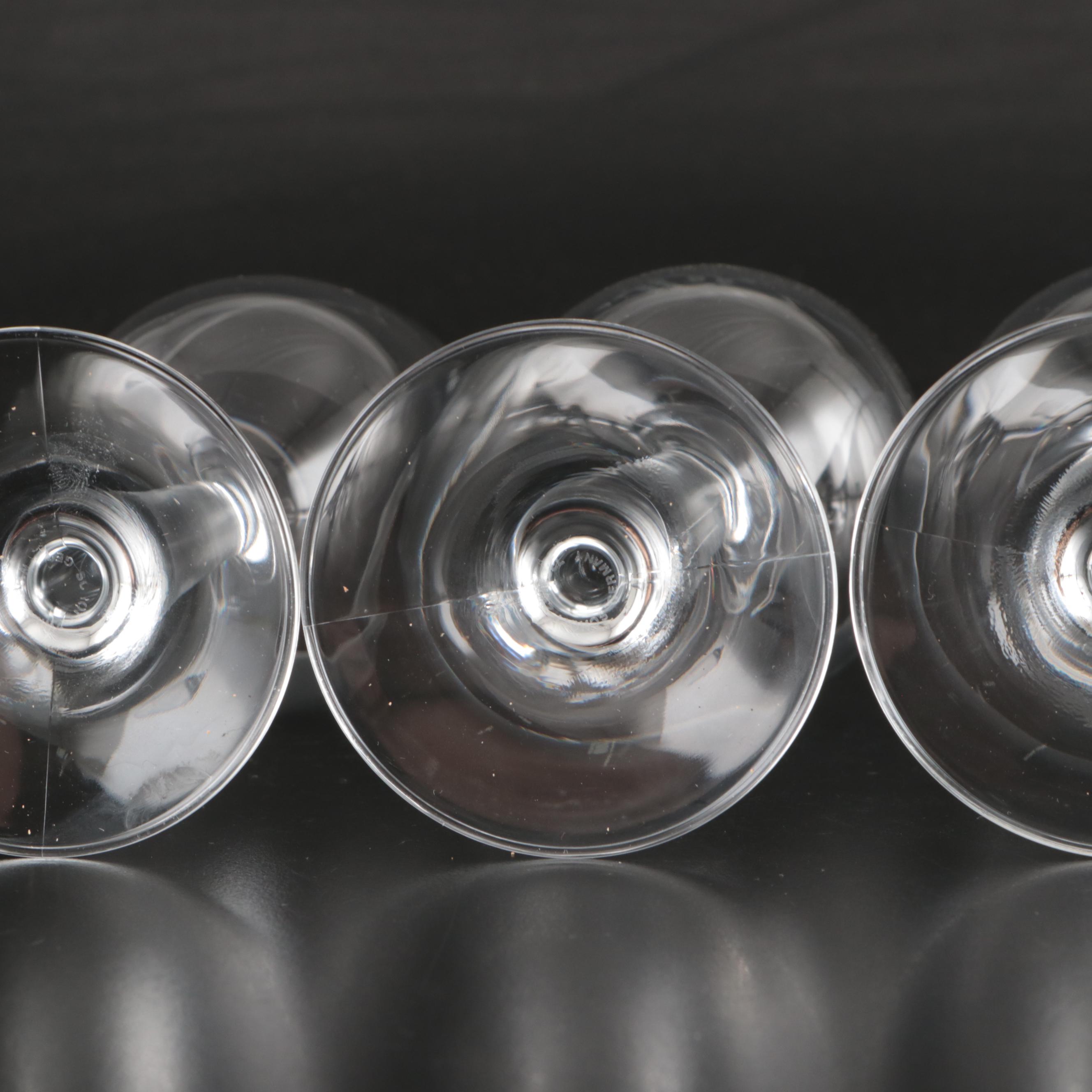 Schott Zwiesel and Other Wine Glasses with Glass Pitcher