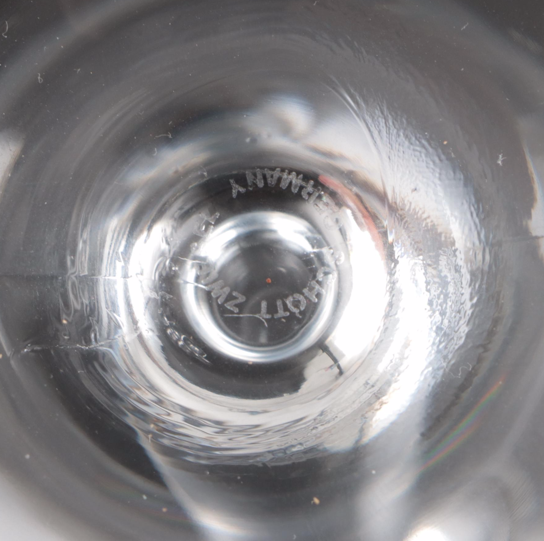 Schott Zwiesel and Other Wine Glasses with Glass Pitcher