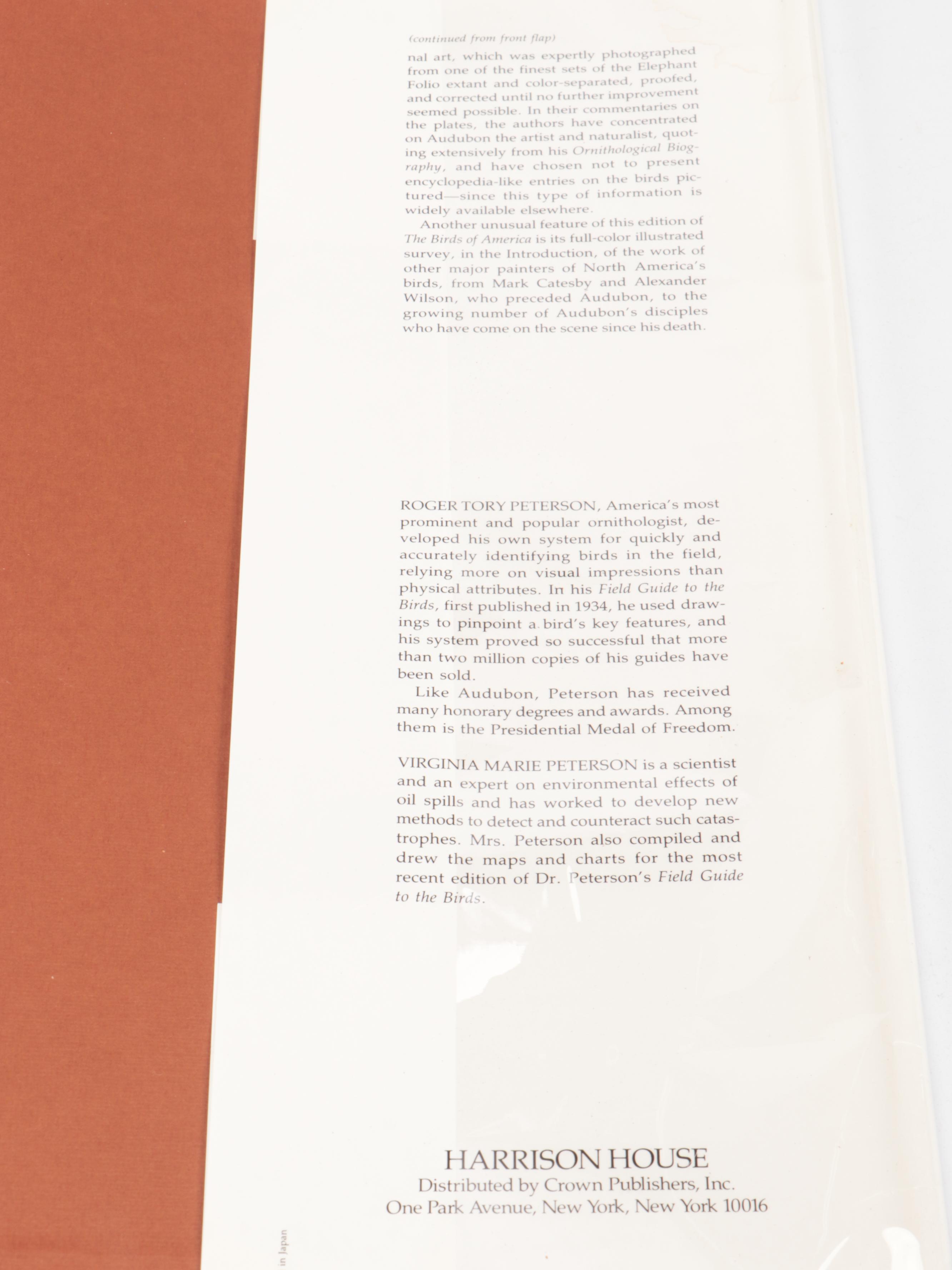 Baby Elephant Folio "Audubon's Birds of America" by the Petersons, 1985