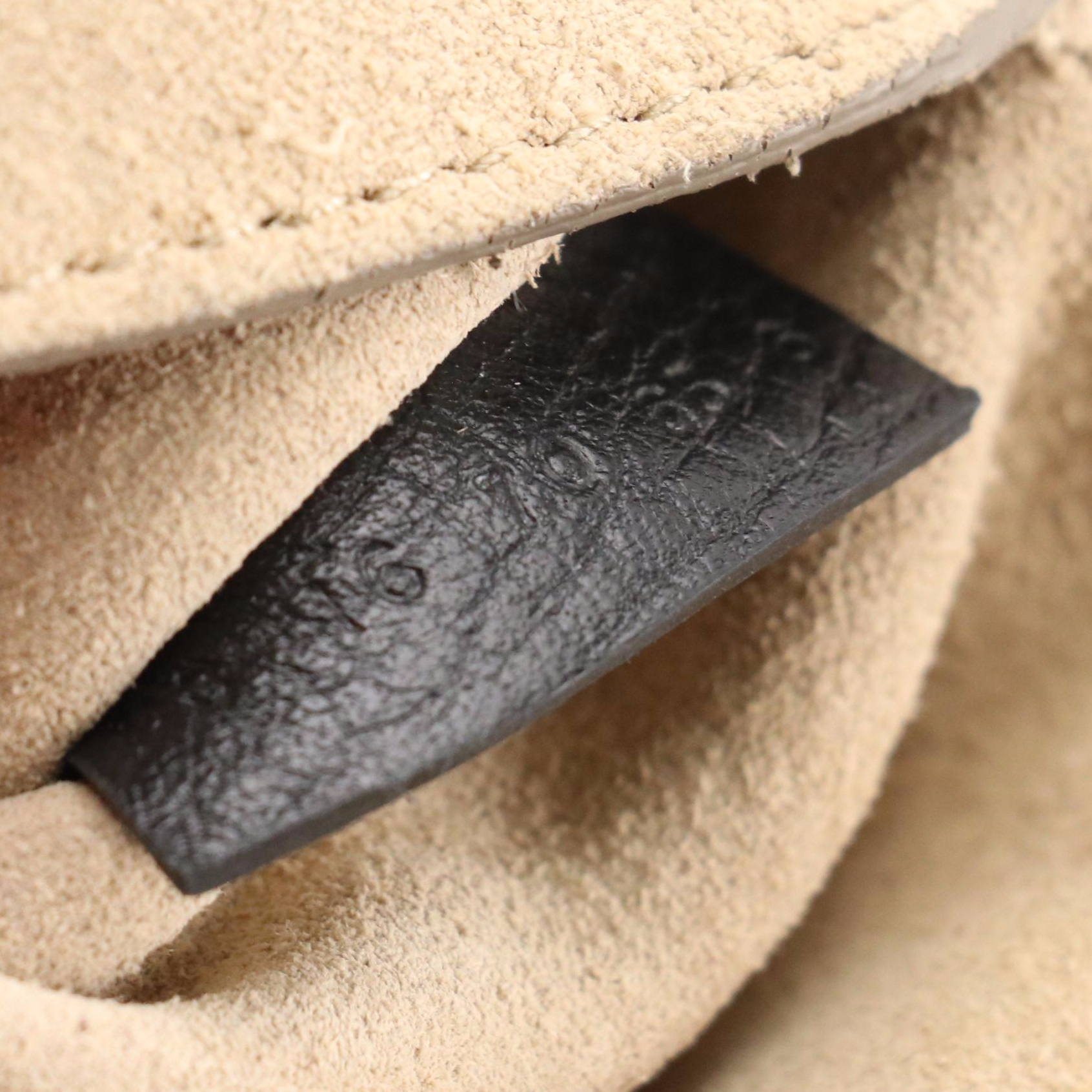 Chloé Drew Crossbody Bag in Bicolor Smooth and Grained Calfskin Leather