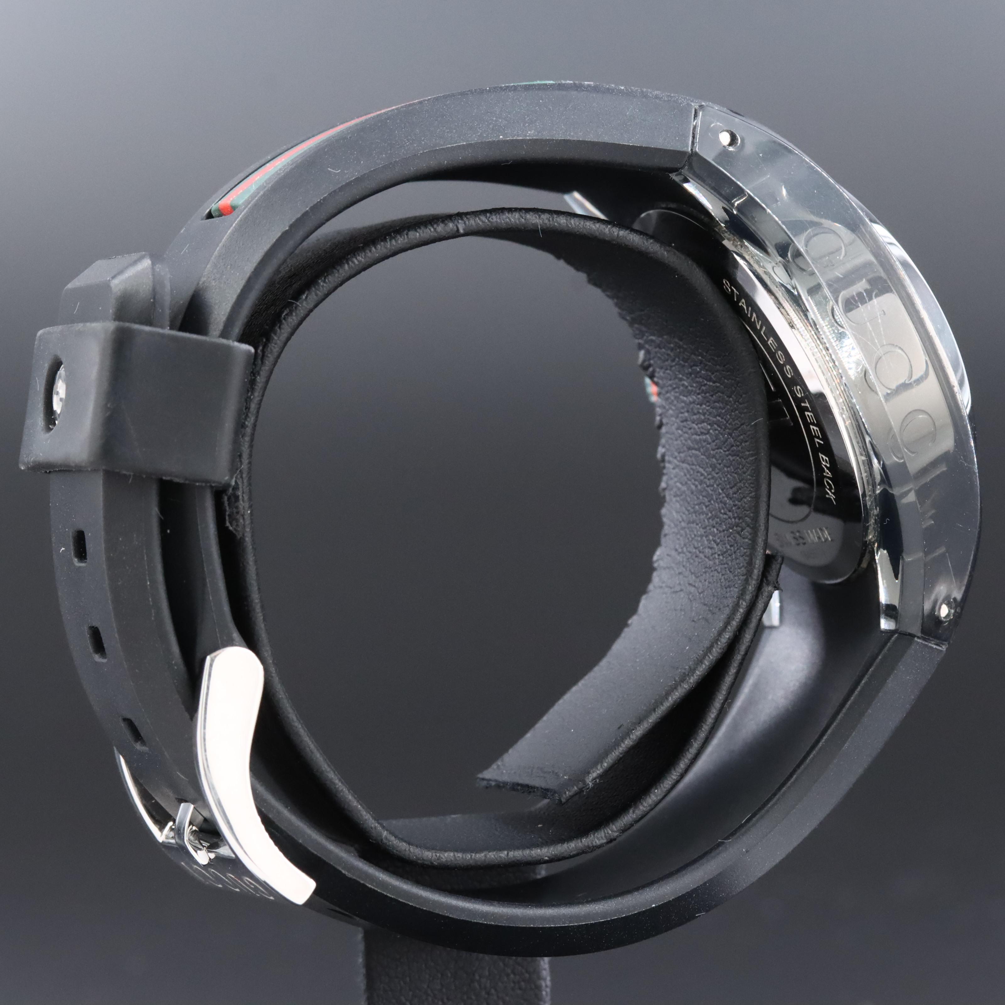 Gucci Sync 137.3 Black Dial 36mm Transparent Plastic Quartz Watch