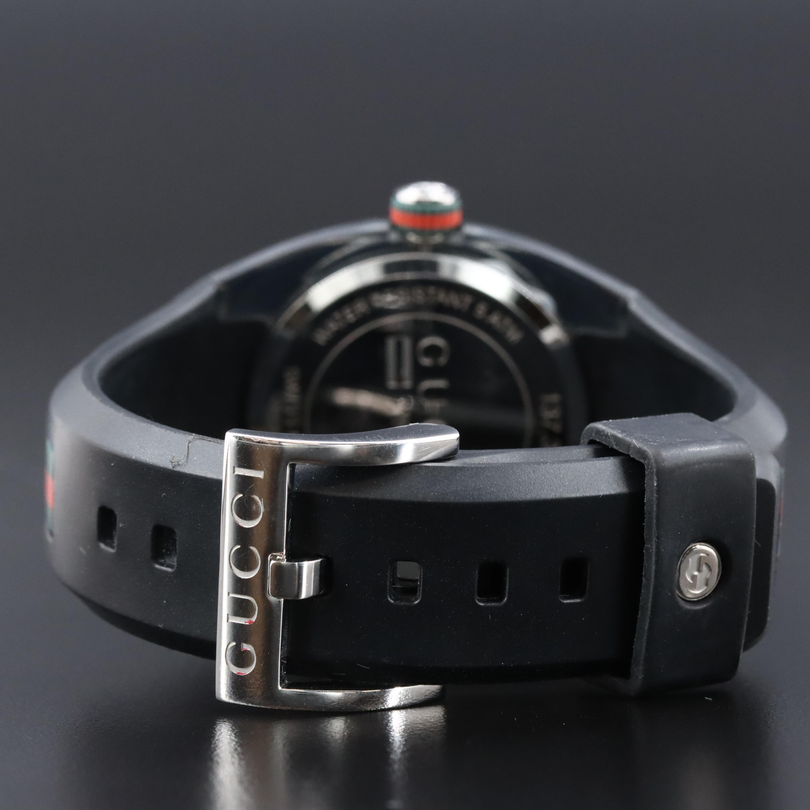 Gucci Sync 137.3 Black Dial 36mm Transparent Plastic Quartz Watch