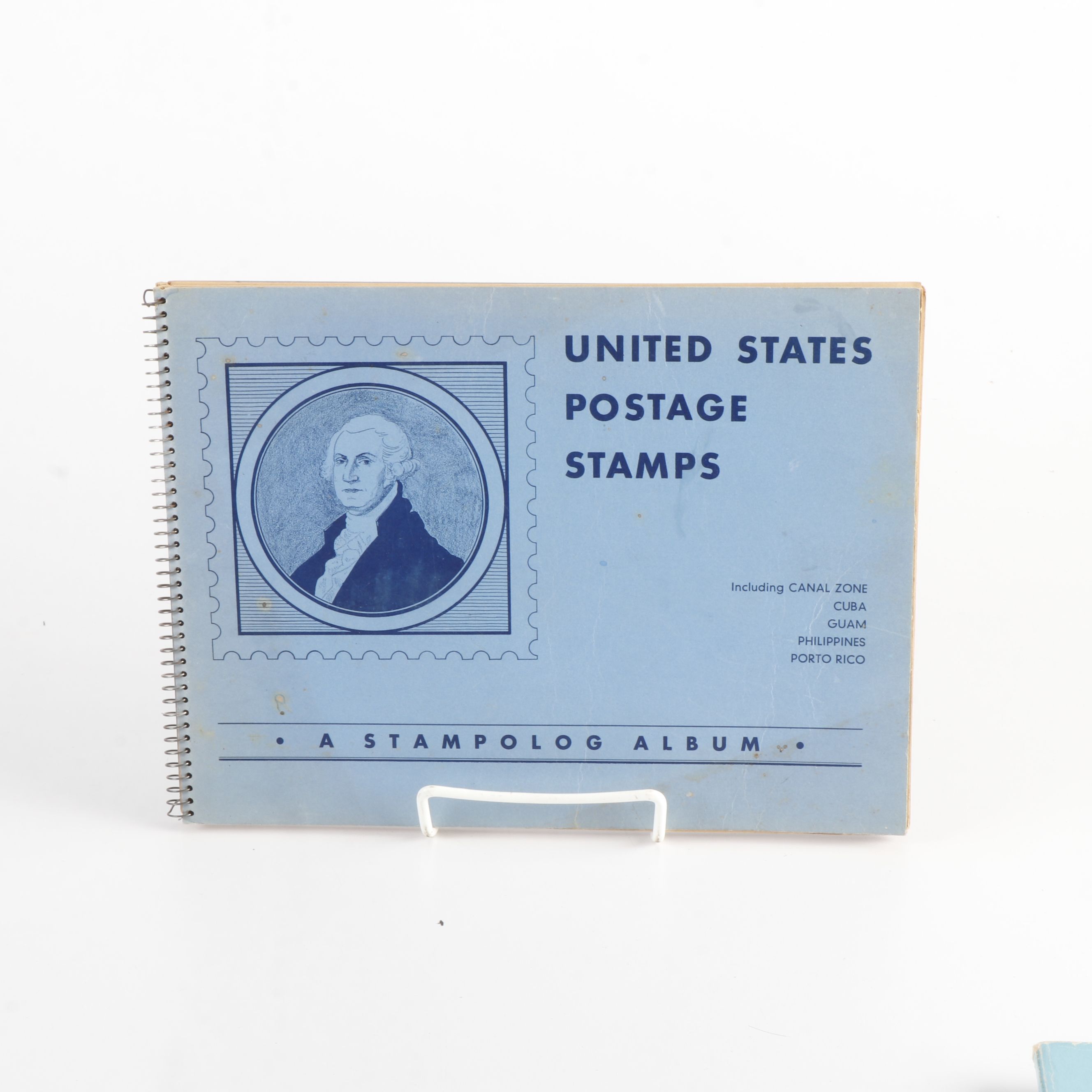 Two Boxes of Used Stamps, Post Cards, Albums and Loose Stamps