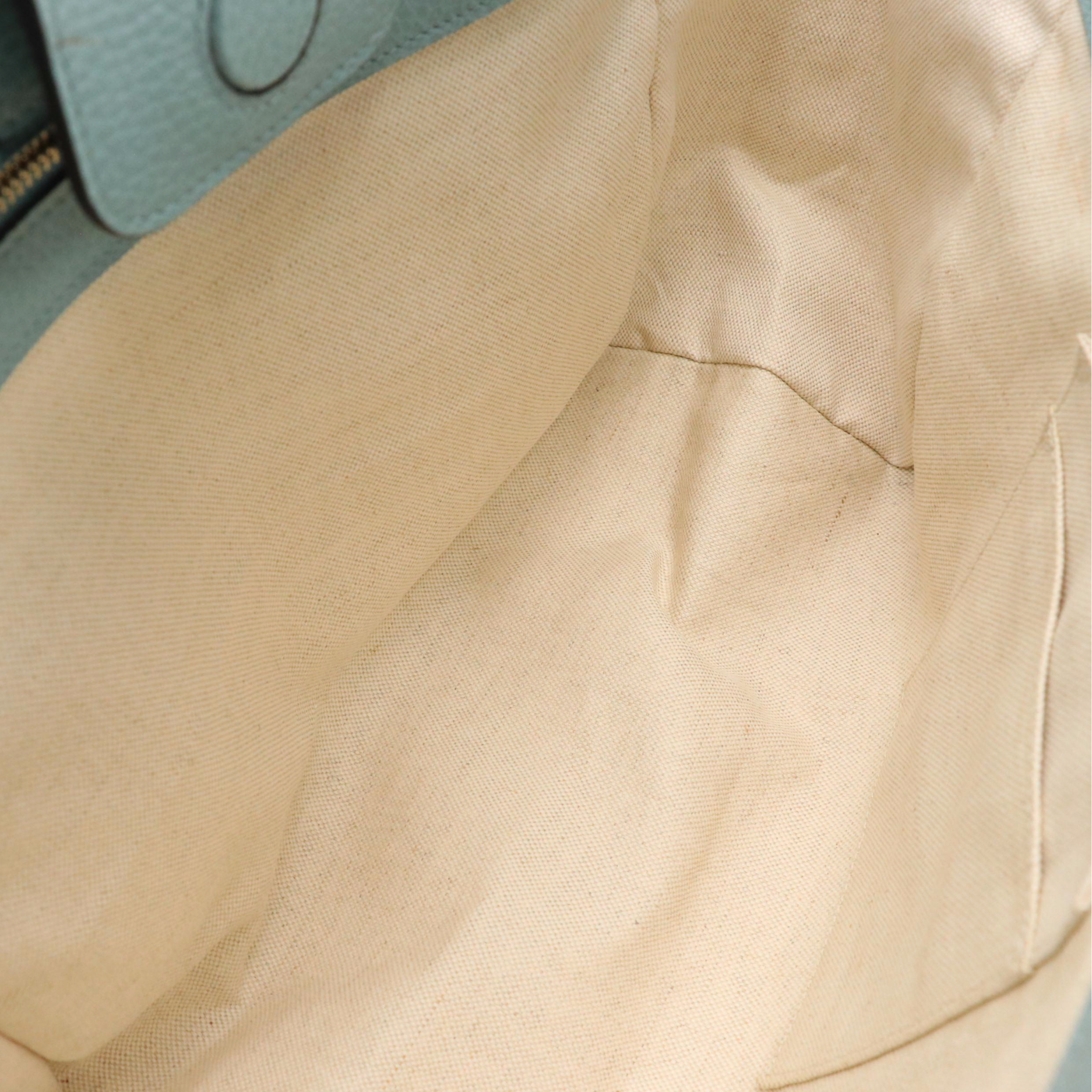 Gucci Pebble Grain Calfskin Leather Swing Tote