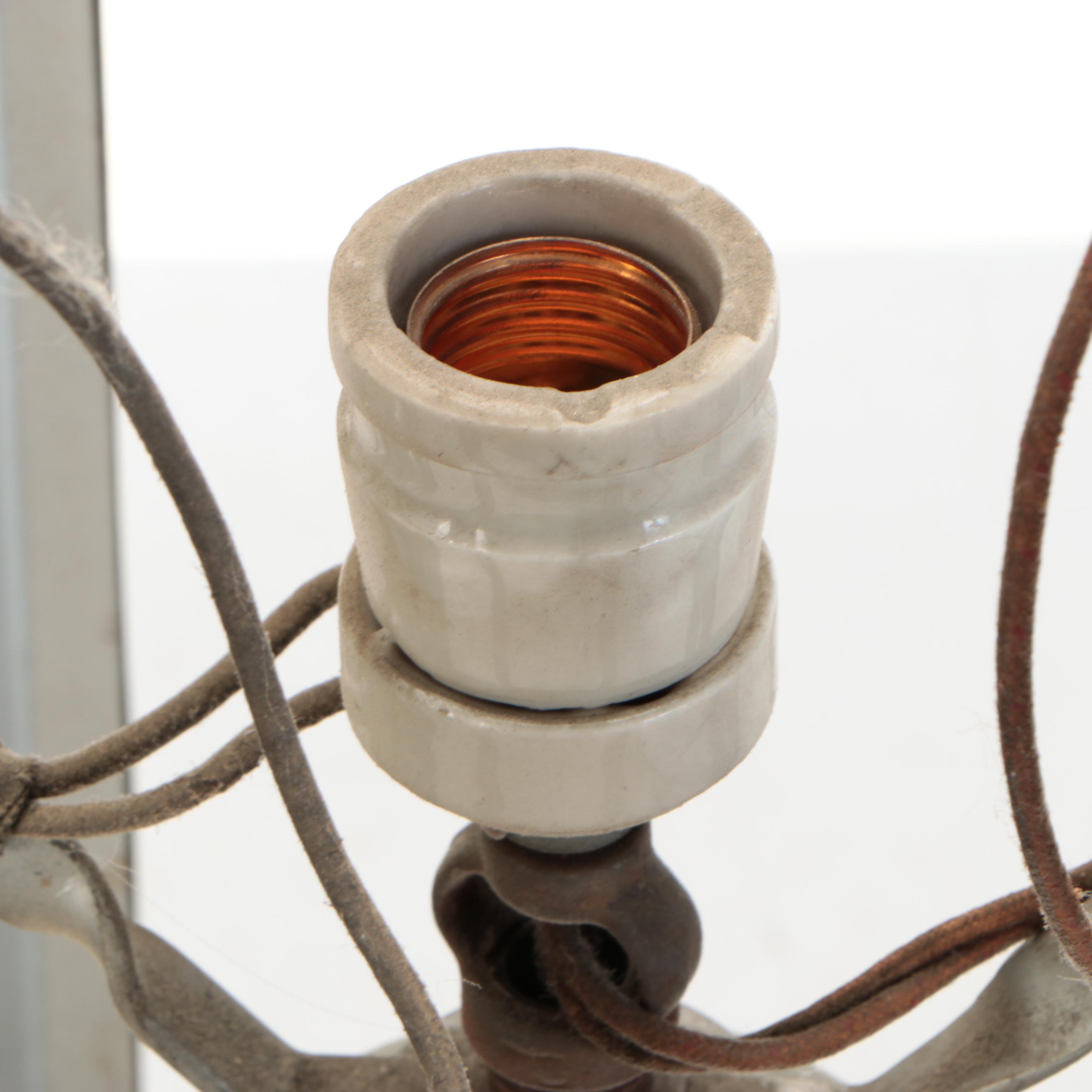 Gothic Revival Style Church Pendant Lights with Holophane Shades