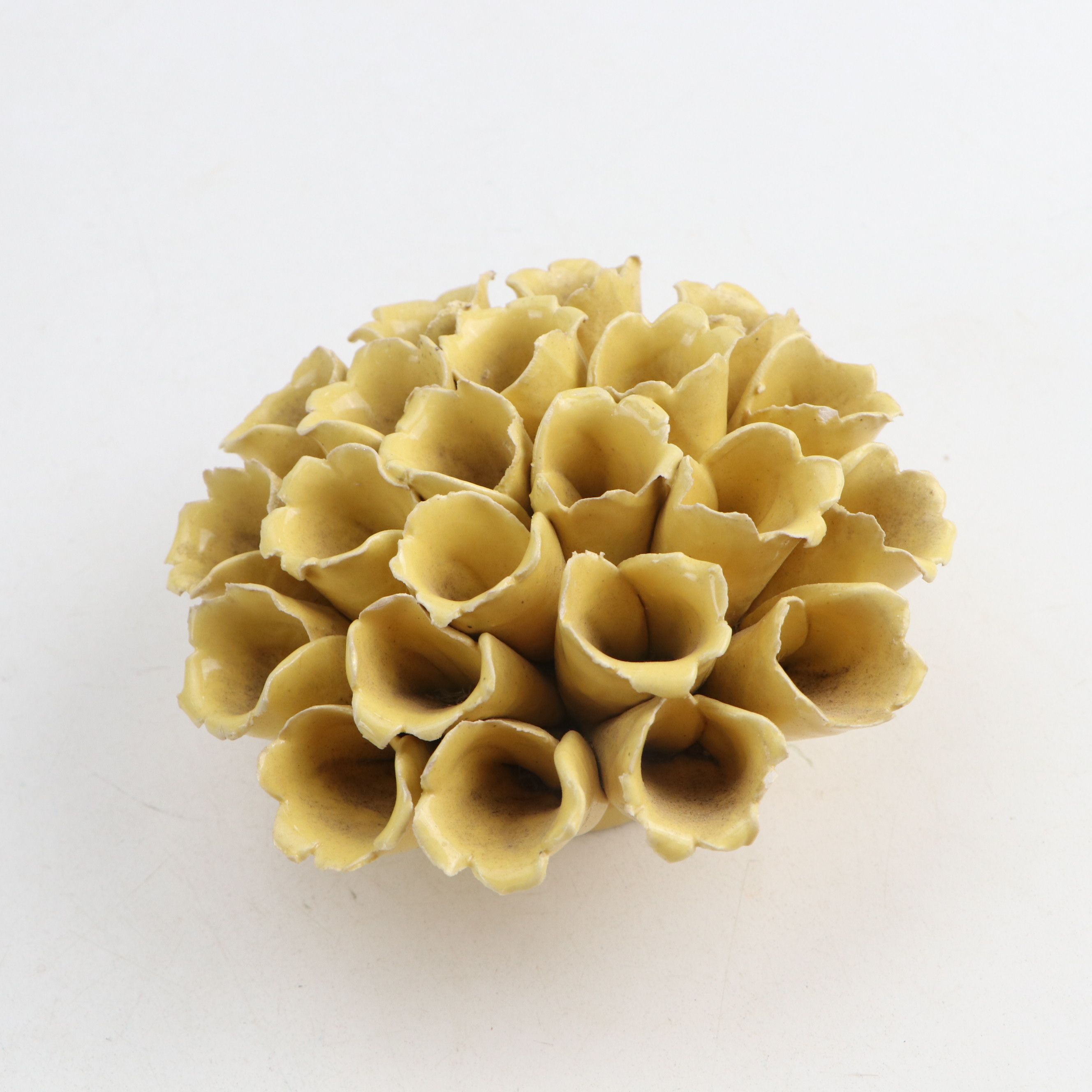 Victorian Style Glass Terrarium with Artichoke Finials and Other Décor