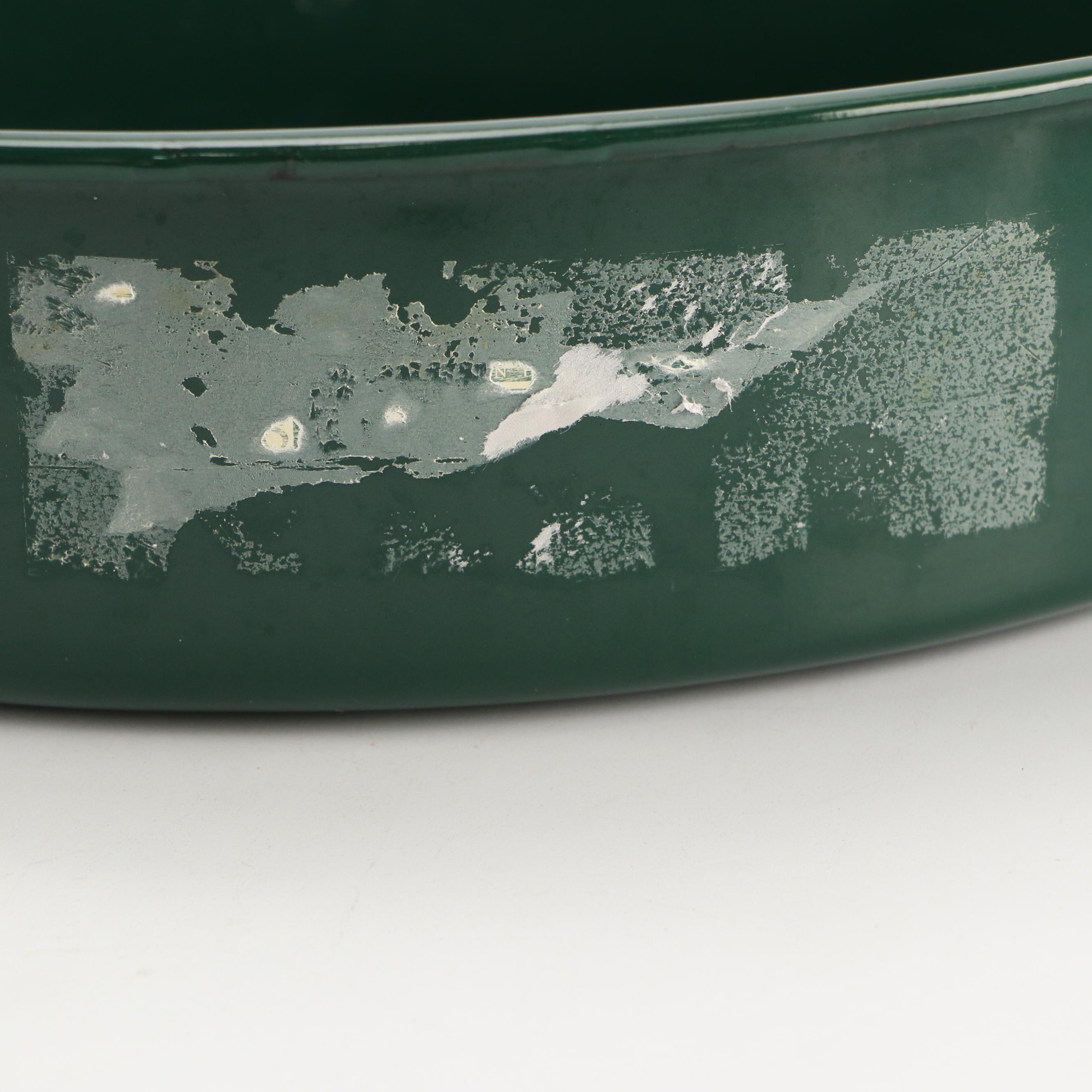 Graniteware and Other Enameled Roasting Pans with Bakeware and Container